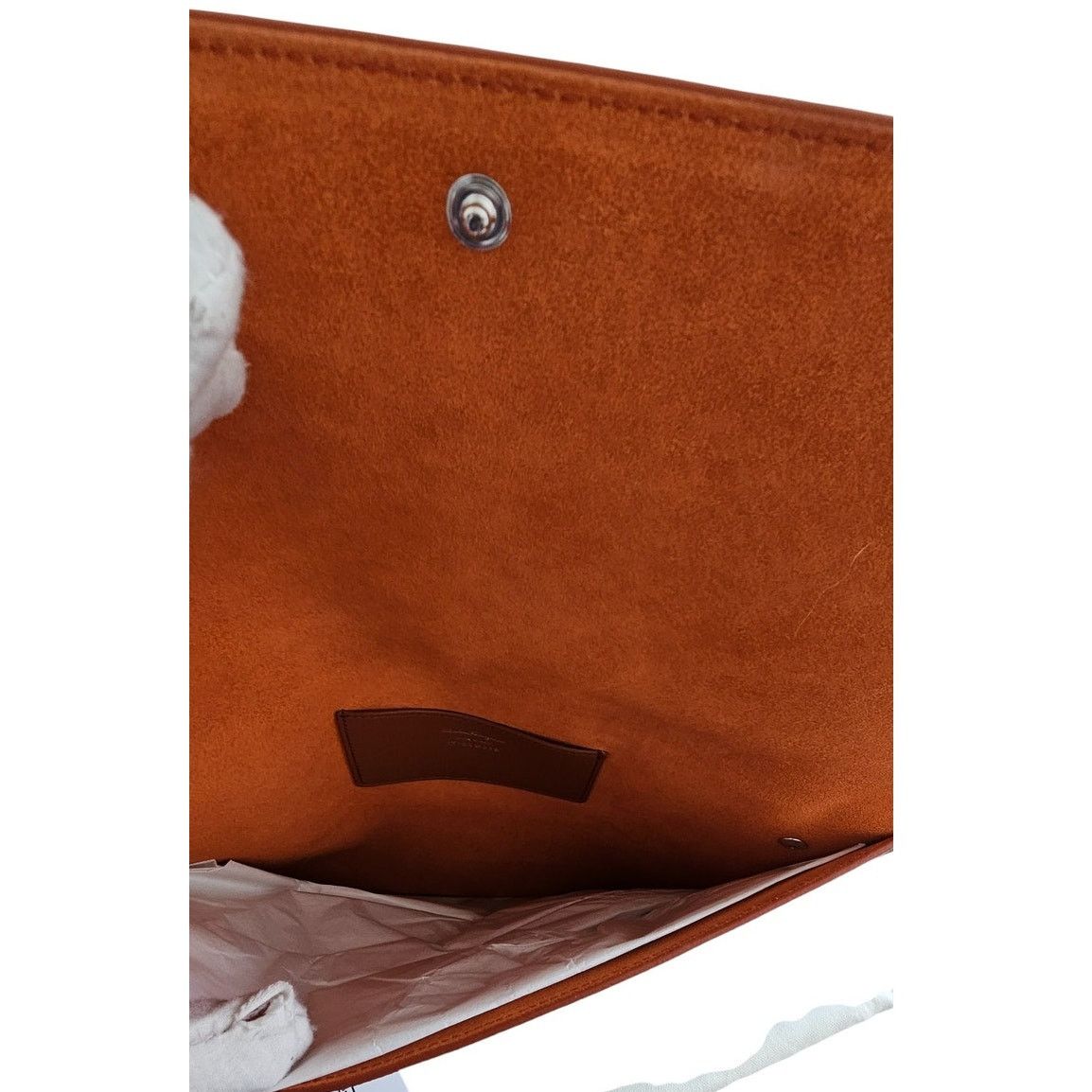 Salvatore Ferragamo Salvatore Ferragamo Brown Pebbled Leather Clutch Bag Size ONE SIZE - 4 Thumbnail
