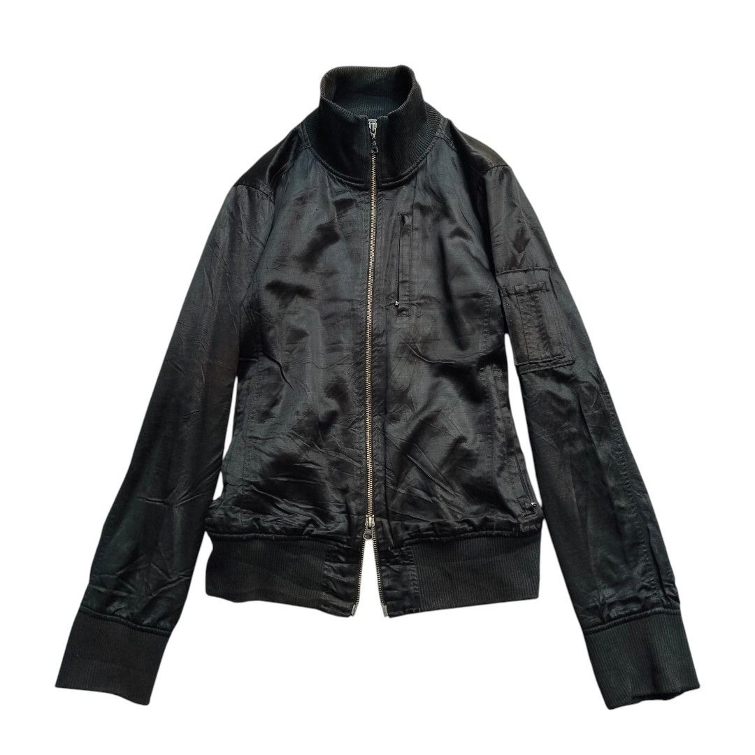 Le Grande Bleu (L.G.B.) L7 Real hip mock neck bikers jacket Size US M / EU 48-50 / 2 - 1 Thumbnail