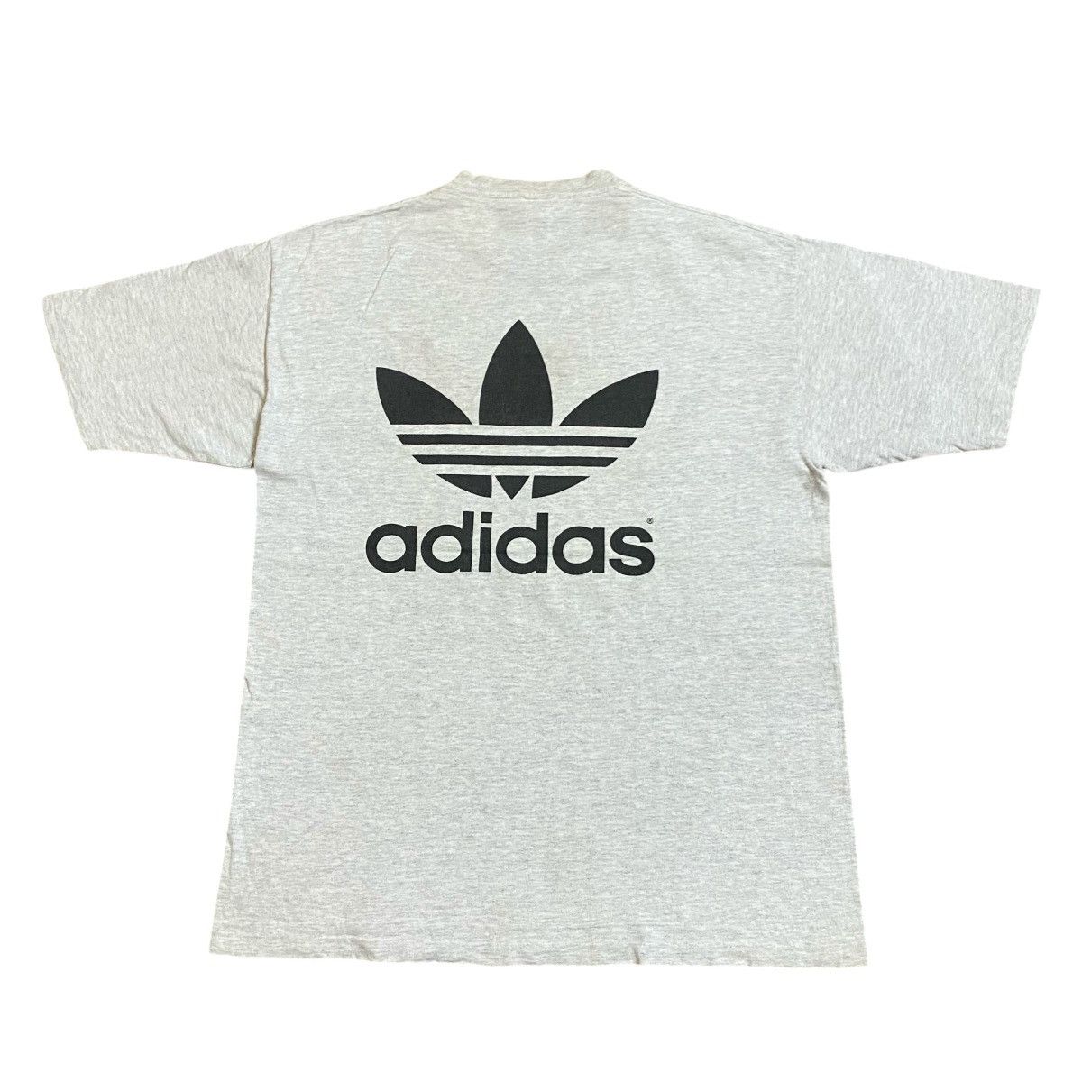 Adidas × Vintage Vintage 90's Adidas trefoil Big Logo Tee Size US M / EU 48-50 / 2 - 2 Thumbnail