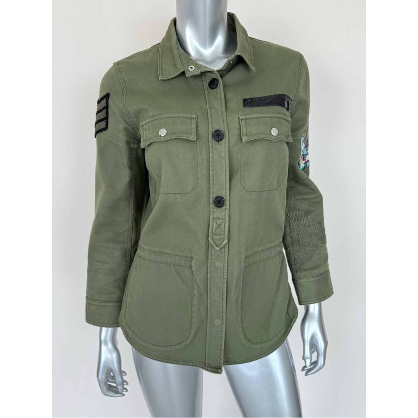 Zadig & Voltaire Zadig and Voltaire military style parka/jacket size S Size S / US 4 / IT 40 - 1 Thumbnail