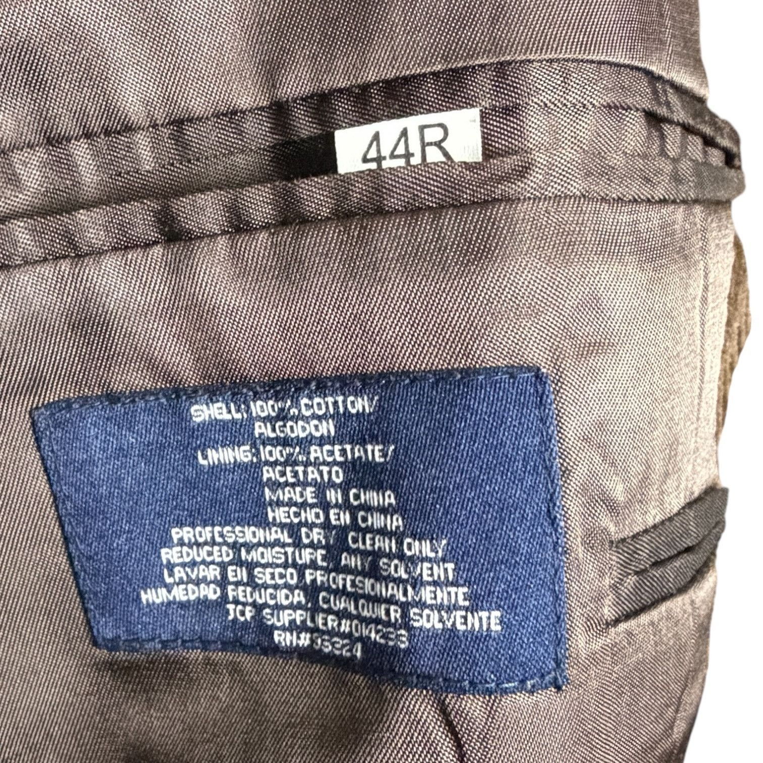 Stafford Stafford Mens Blazer 44R Brown Corduroy Academia Elbow Patch Size 44R - 8 Thumbnail