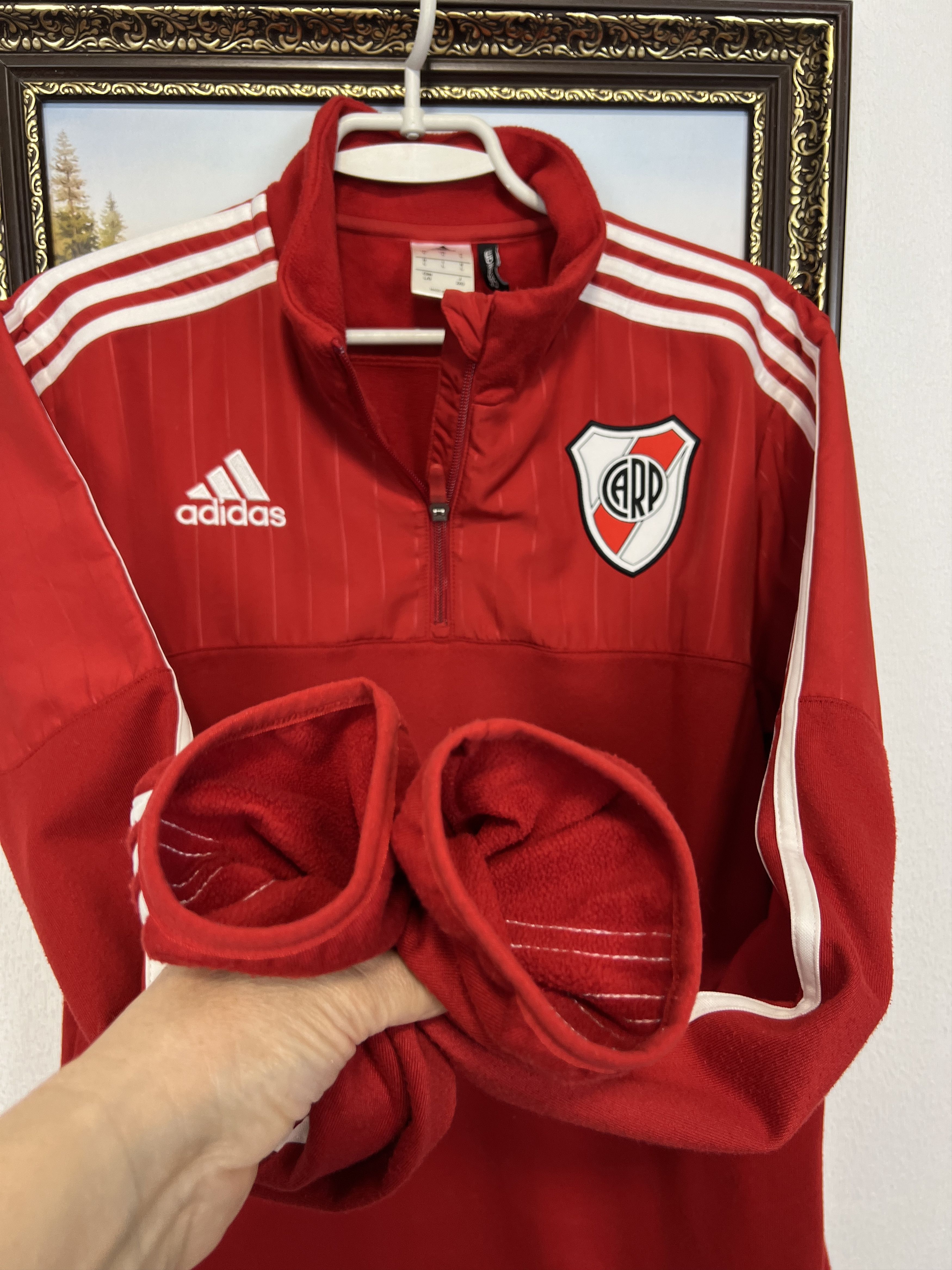 Adidas Vintage Adidas River Plate Football Jacket Soccer Track Top Size US L / EU 52-54 / 3 - 6 Thumbnail