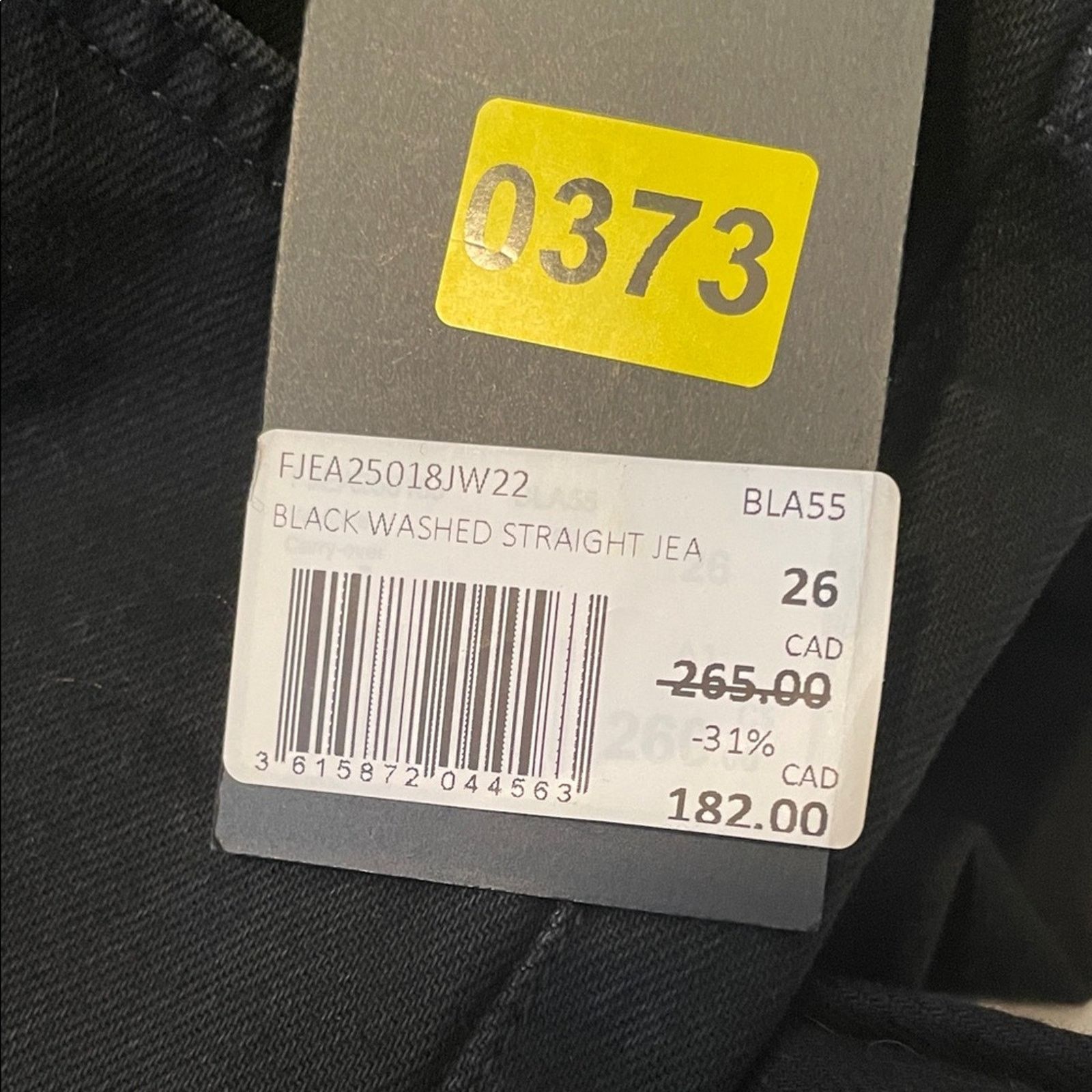 The Kooples $265 msrp nwt The Kooples Black washed straight Jeans sz 26 Size 26" / US 2 / IT 38 - 5 Thumbnail