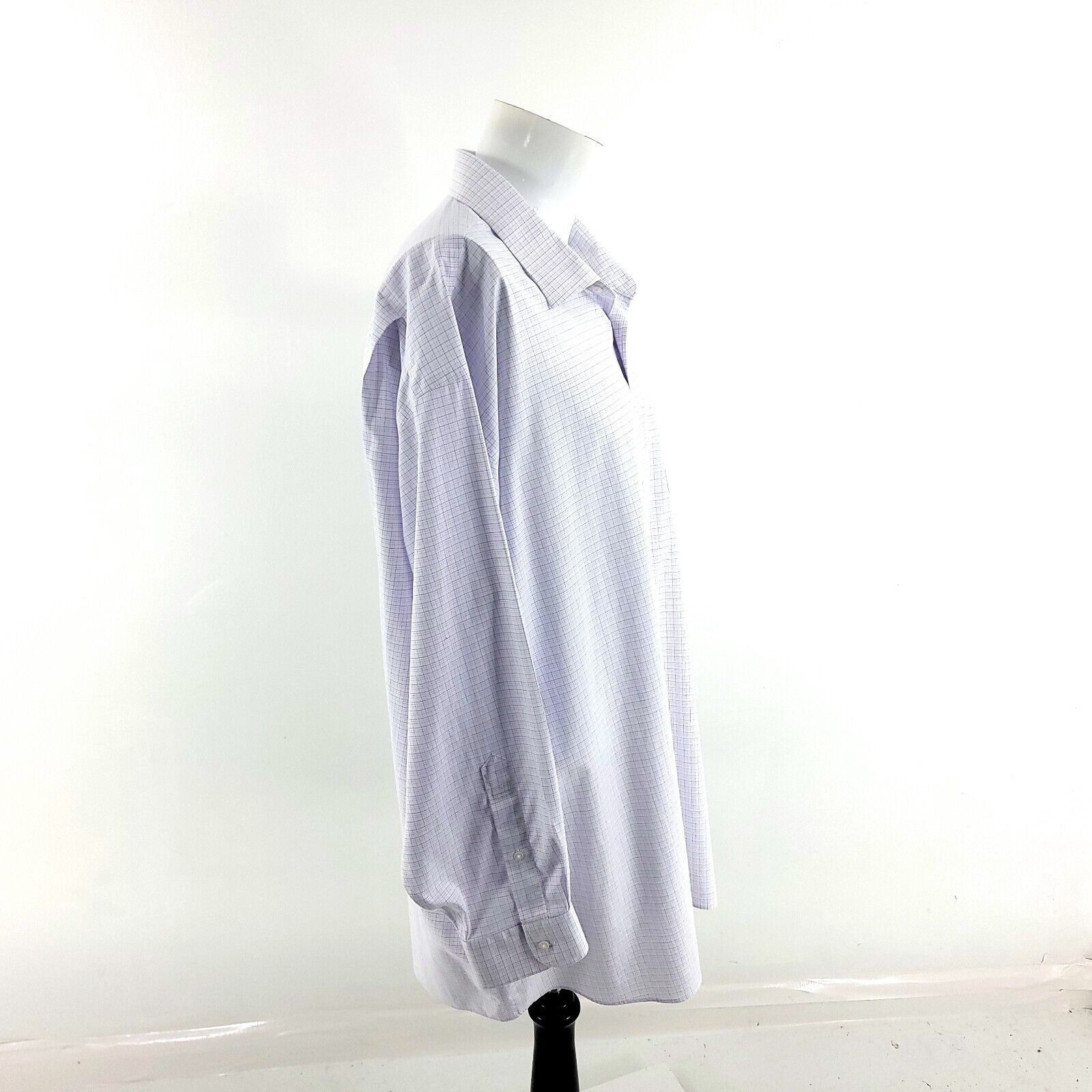 Jos. A. Bank DAMAGED Jos A Bank Traveler 20 35 White Blue Pink Check Pock Size US XXL / EU 58 / 5 - 7 Thumbnail