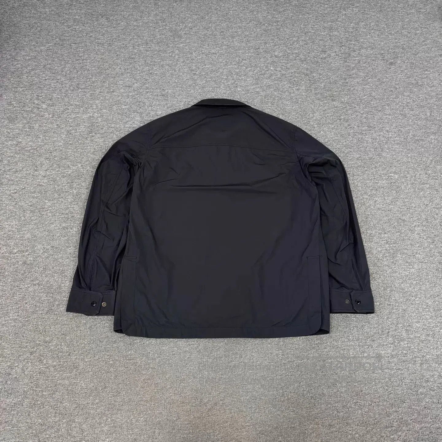 Moncler Black Button-Up Light Jacket with Pockets. Size US XXL / EU 58 / 5 - 2 Thumbnail
