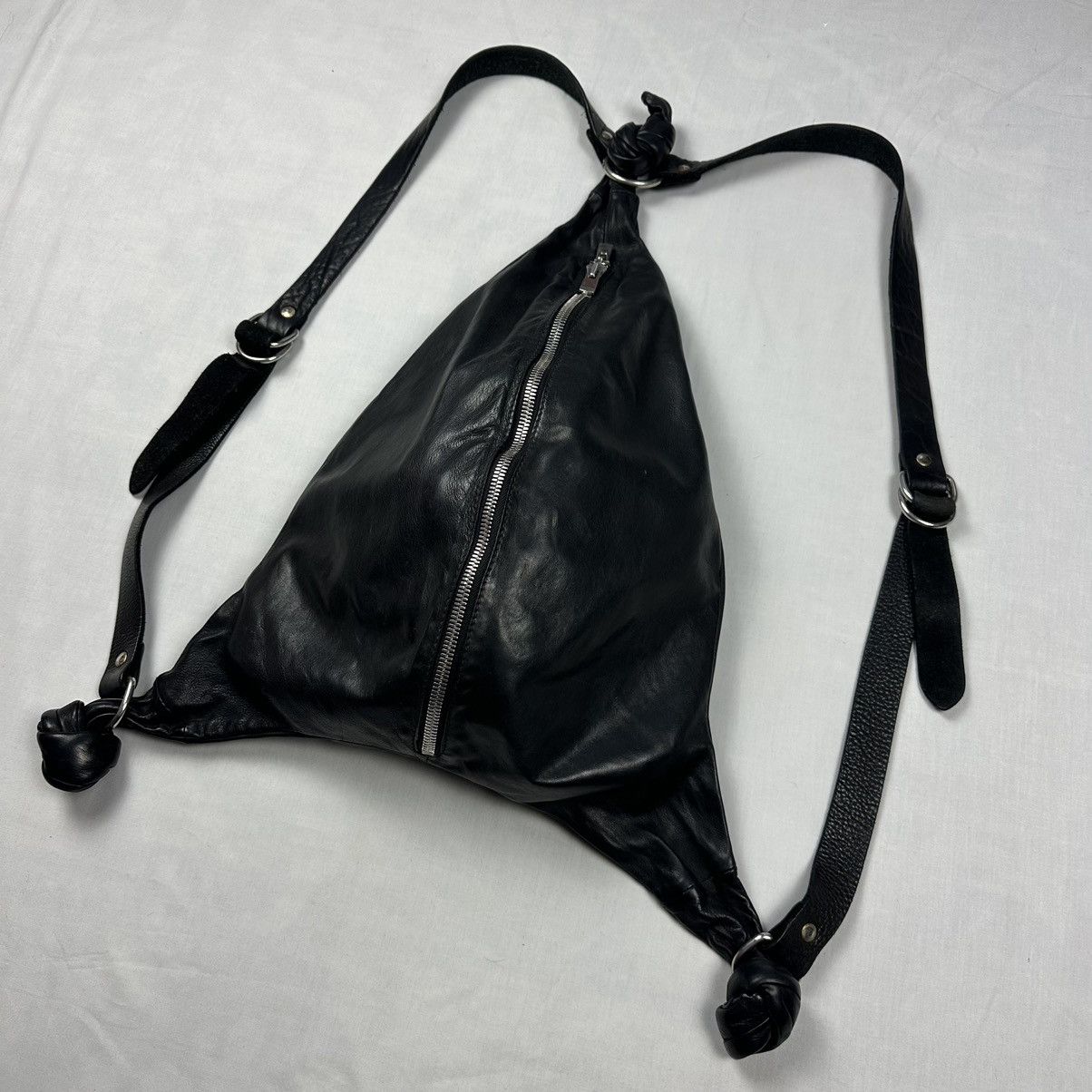 Guidi GUIDI Soft Horse Leather Backpack / Crossbody Bag Avantgarde Size ONE SIZE - 13 Thumbnail