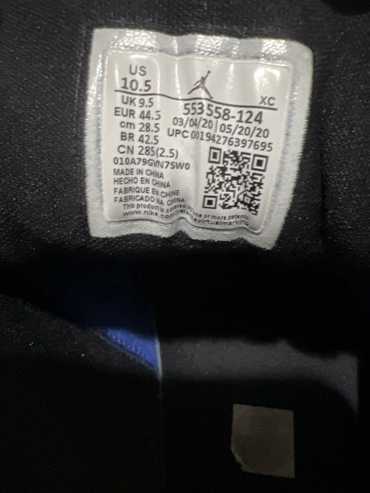 jordan 5 white hyper royal black