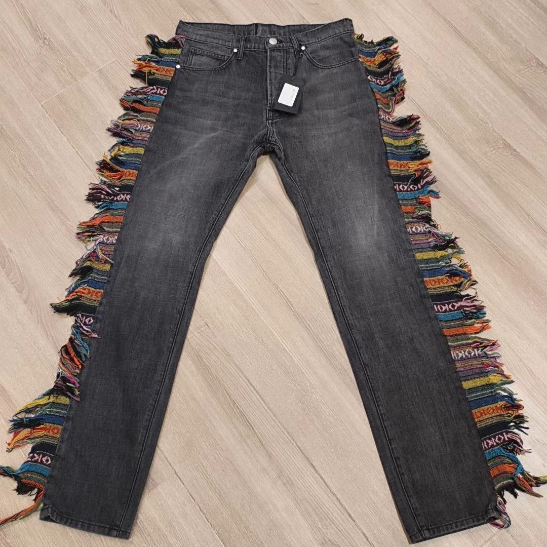 Alchemist Alchemist Black Fringe Jeans K8 Size US 30 / EU 46 - 1 Thumbnail