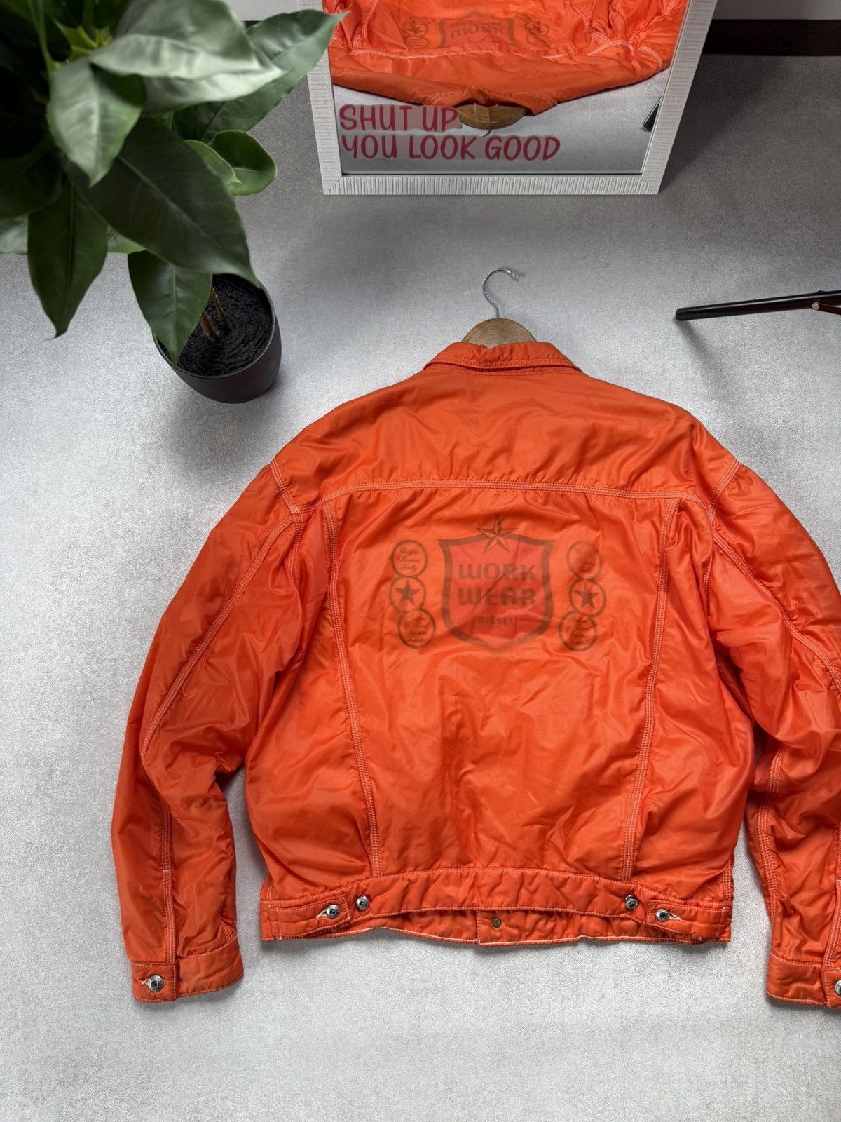 Diesel Vintage Diesel Work Wear Bomber Jacket Polyamide 90s Men’s Size US XL / EU 56 / 4 - 12 Thumbnail