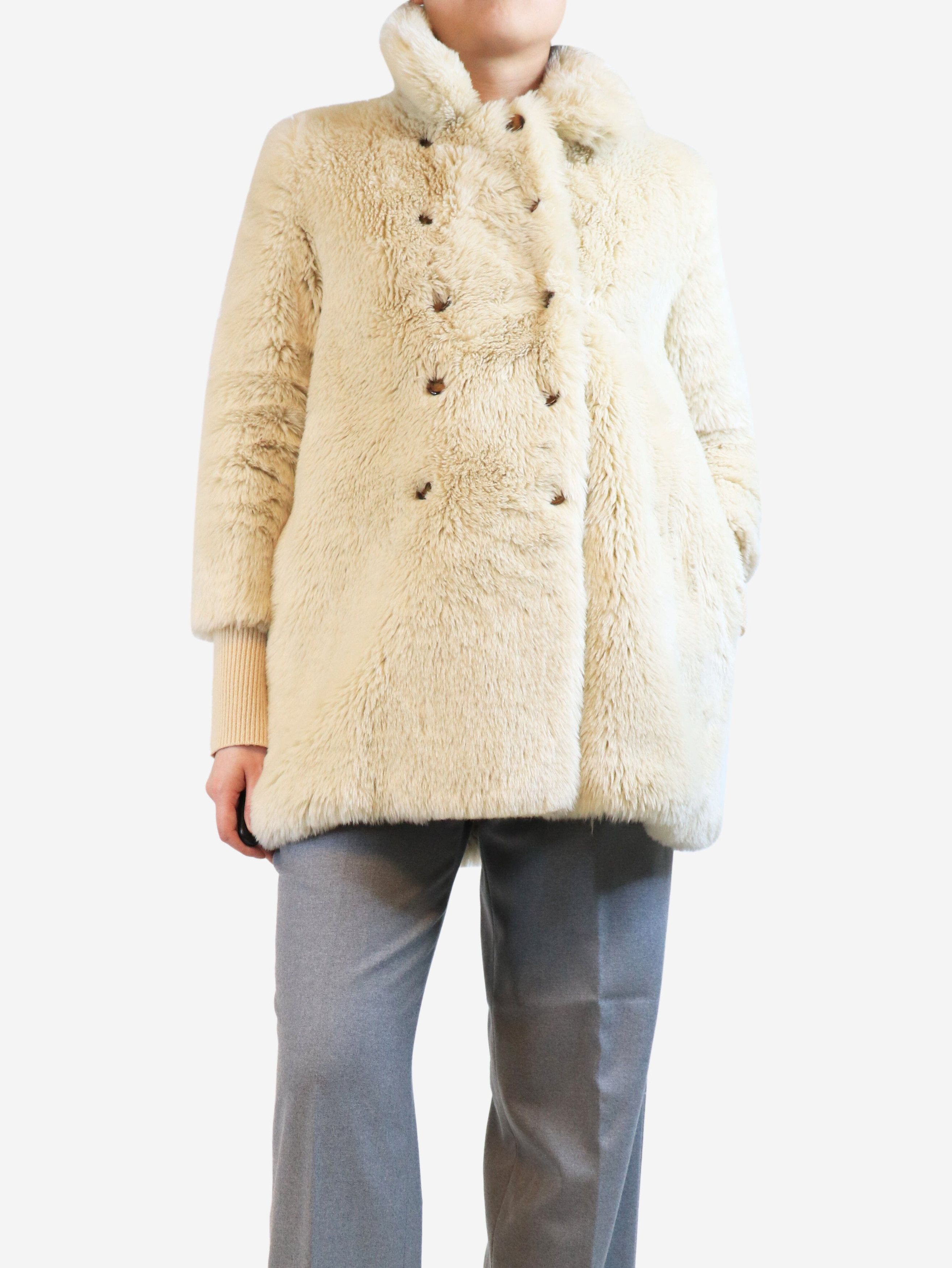 Other Cream Colette faux fur coat - M Size M / US 6-8 / IT 42-44 - 1 Thumbnail