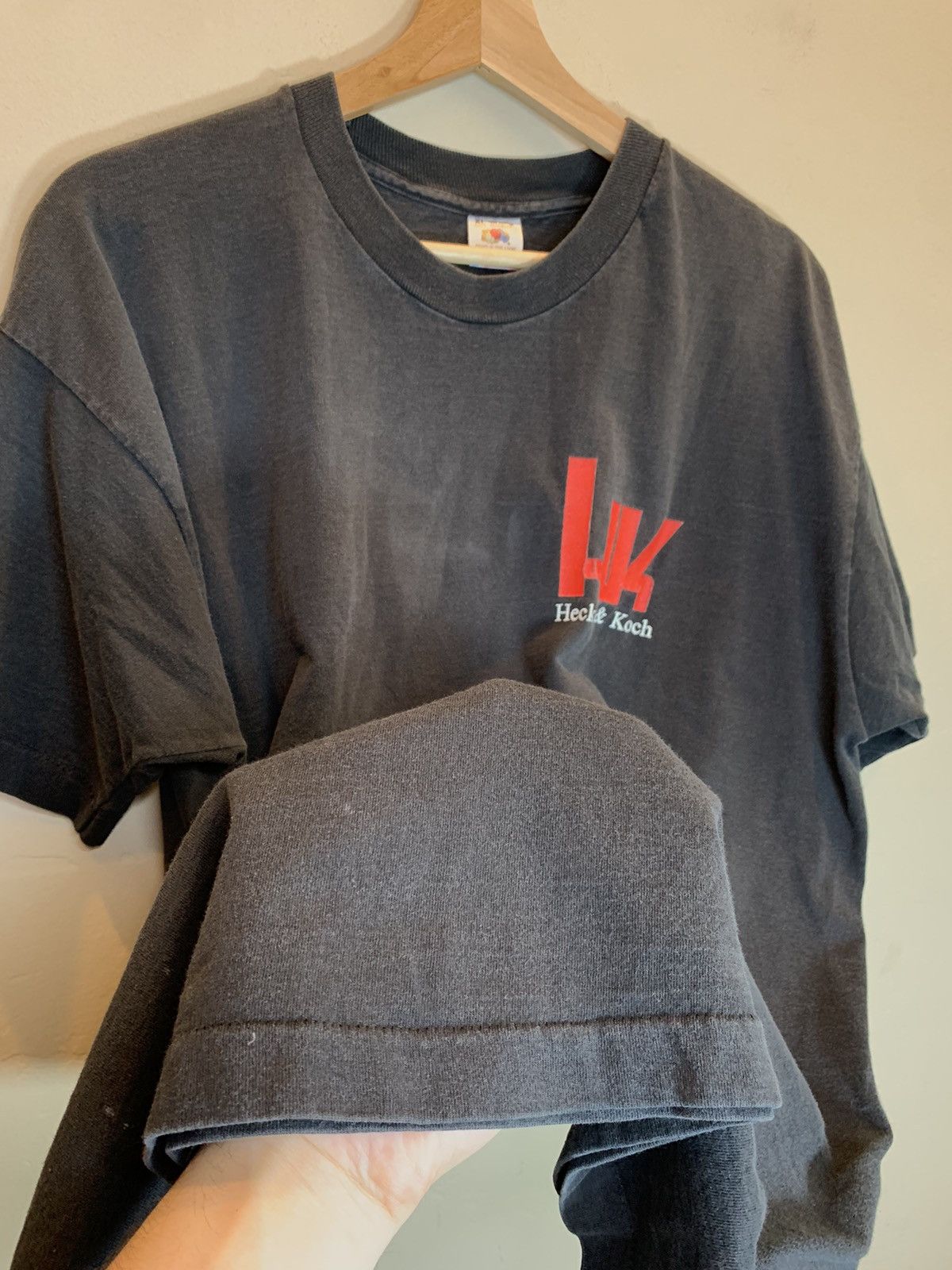 Vintage *RARE* Vintage H&K MP-5 Heckler Koch Negotiations Fail Shirt Size US XL / EU 56 / 4 - 5 Thumbnail