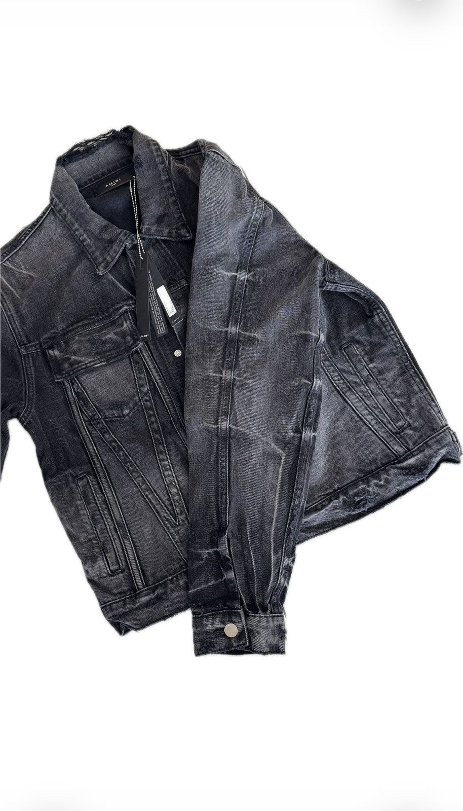 Amiri AMIRI Distressed Denim Jacket, Size L. Size US L / EU 52-54 / 3 - 2 Thumbnail