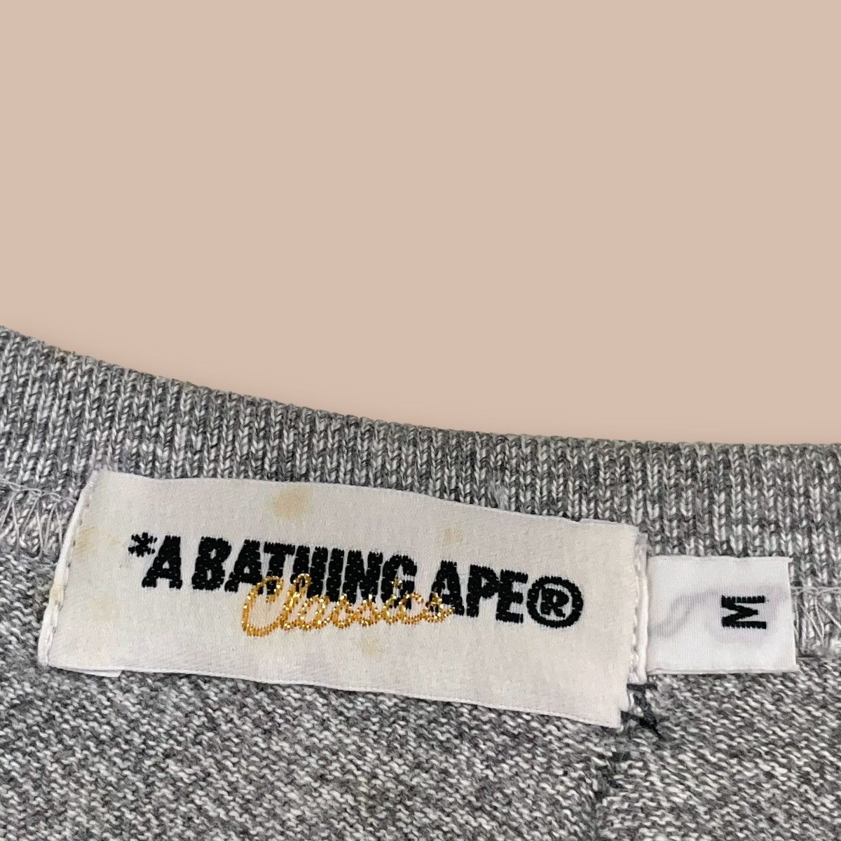 Bape Bape Grey Rayon Tee Size US M / EU 48-50 / 2 - 8 Thumbnail