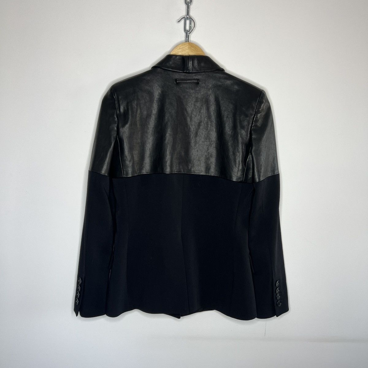 Jean Paul Gaultier JPG Women's Blazer Wool Jacket Leather