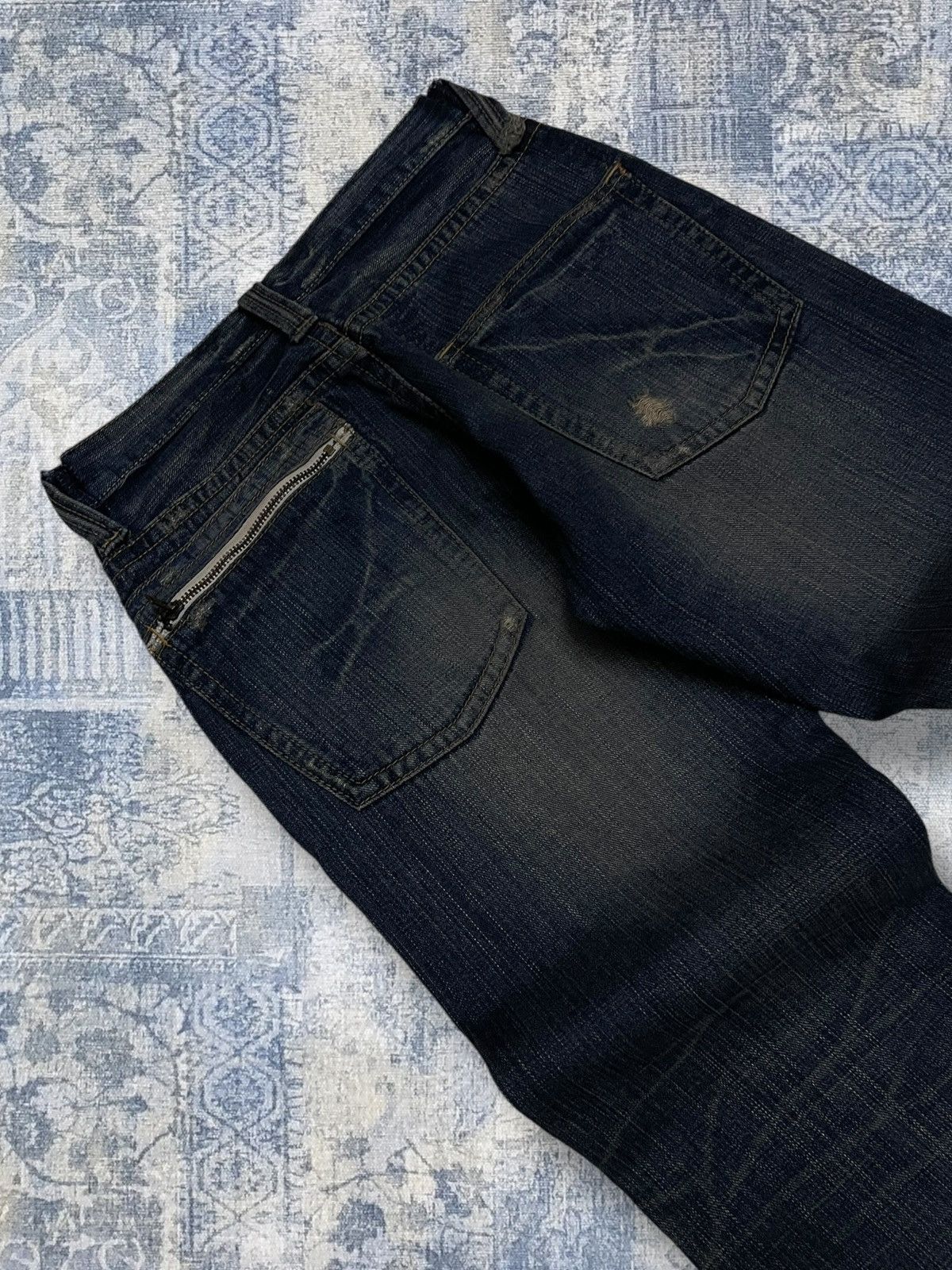 Japanese Brand Vintage 1990s Iconic Japan Designer Back Number Distressed Size US 28 / EU 44 - 15 Thumbnail