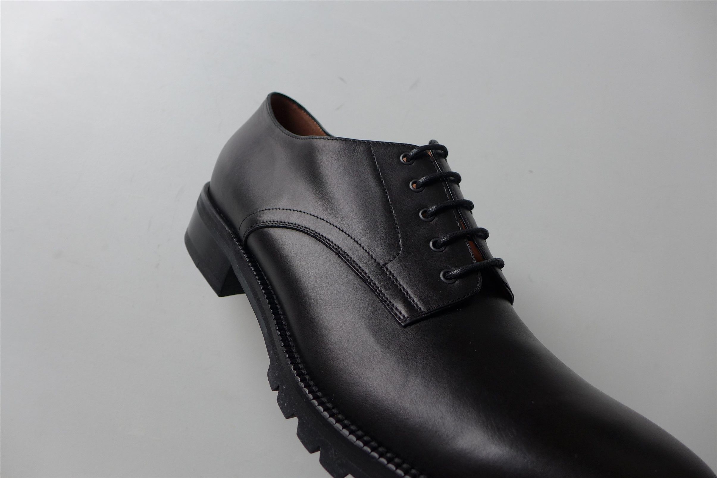 Dries Van Noten Dries Van Noten Derby Shoes - Black Leather Size US 13 / EU 46 - 9 Thumbnail