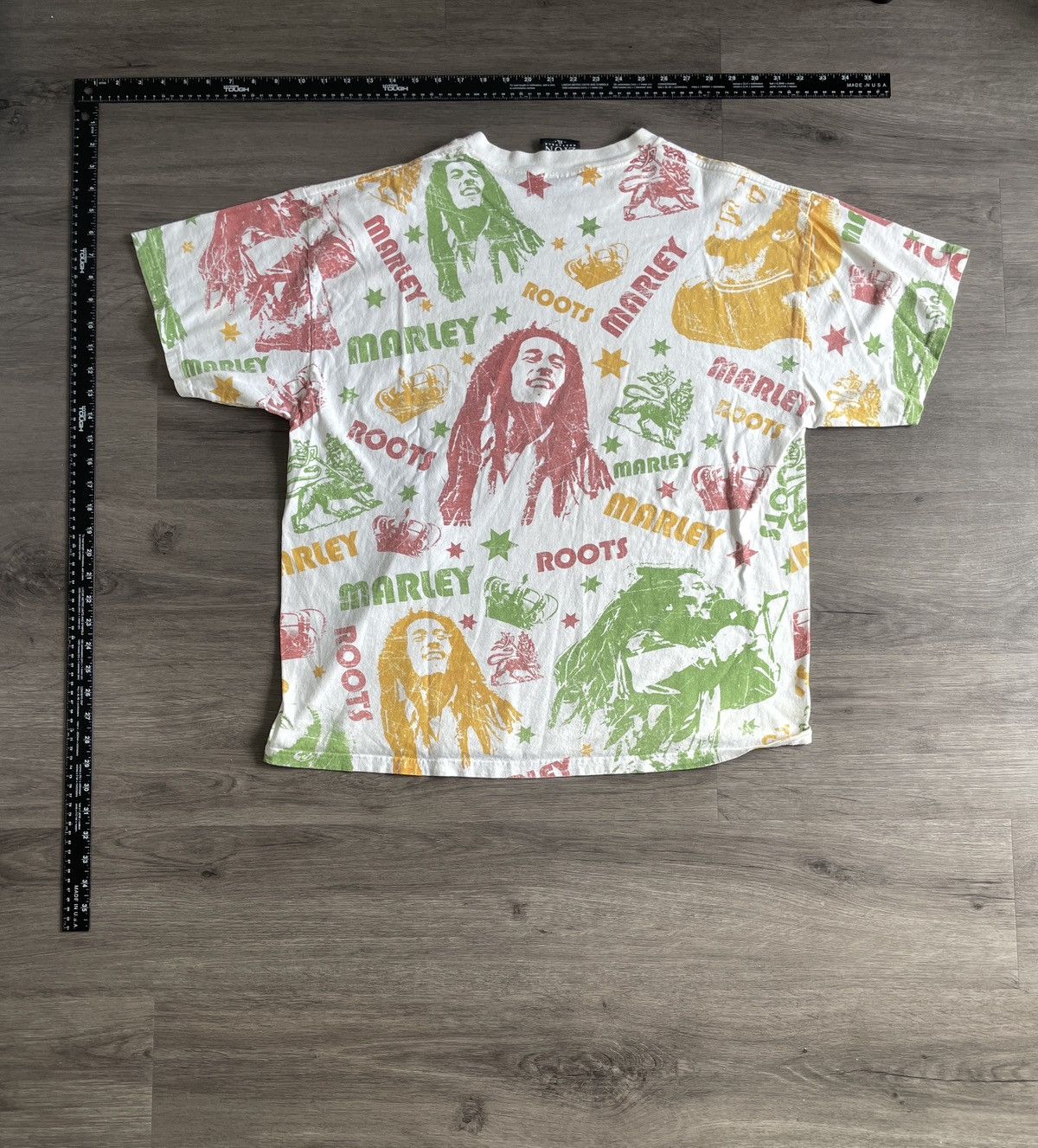 Vintage Y2K Bob Marley “AOP Reggae Roots” Graphic T-shirt (Sz.XL.) Size US XL / EU 56 / 4 - 3 Thumbnail