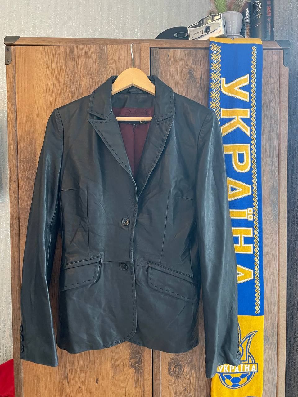Just Cavalli × Roberto Cavalli Roberto Cavalli leather jacket vintage y2k Size L / US 10 / IT 46 - 1 Thumbnail