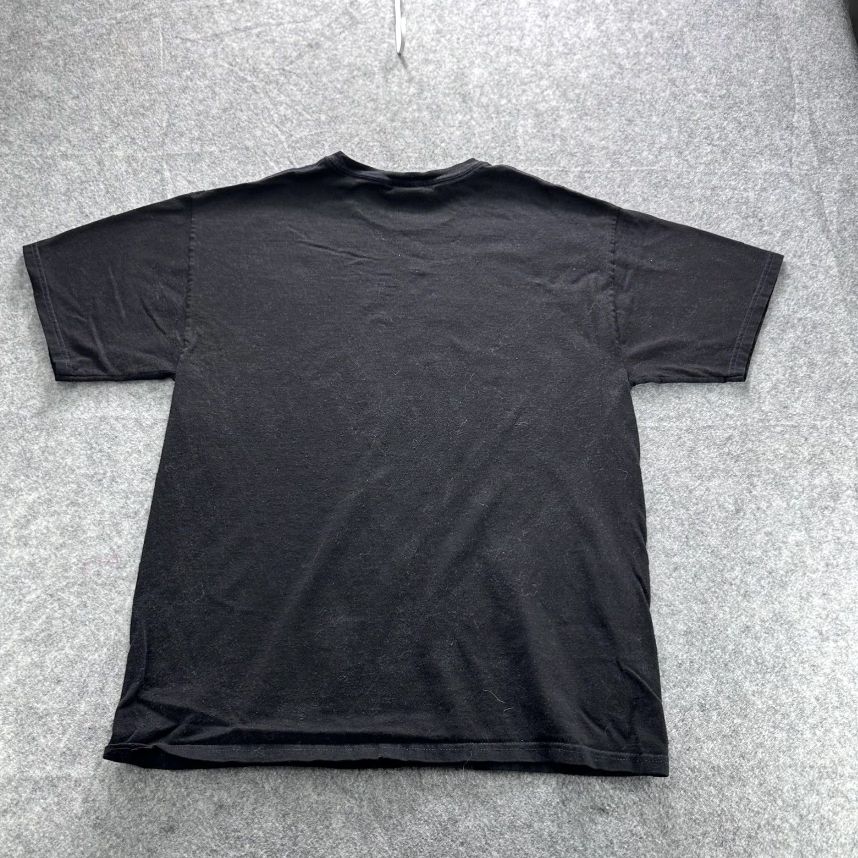 Hanes VINTAGE Hanes Shirt Mens Large Black USA American Flag Motorcycle Graphic Tee Patriotic Size US L / EU 52-54 / 3 - 2 Thumbnail