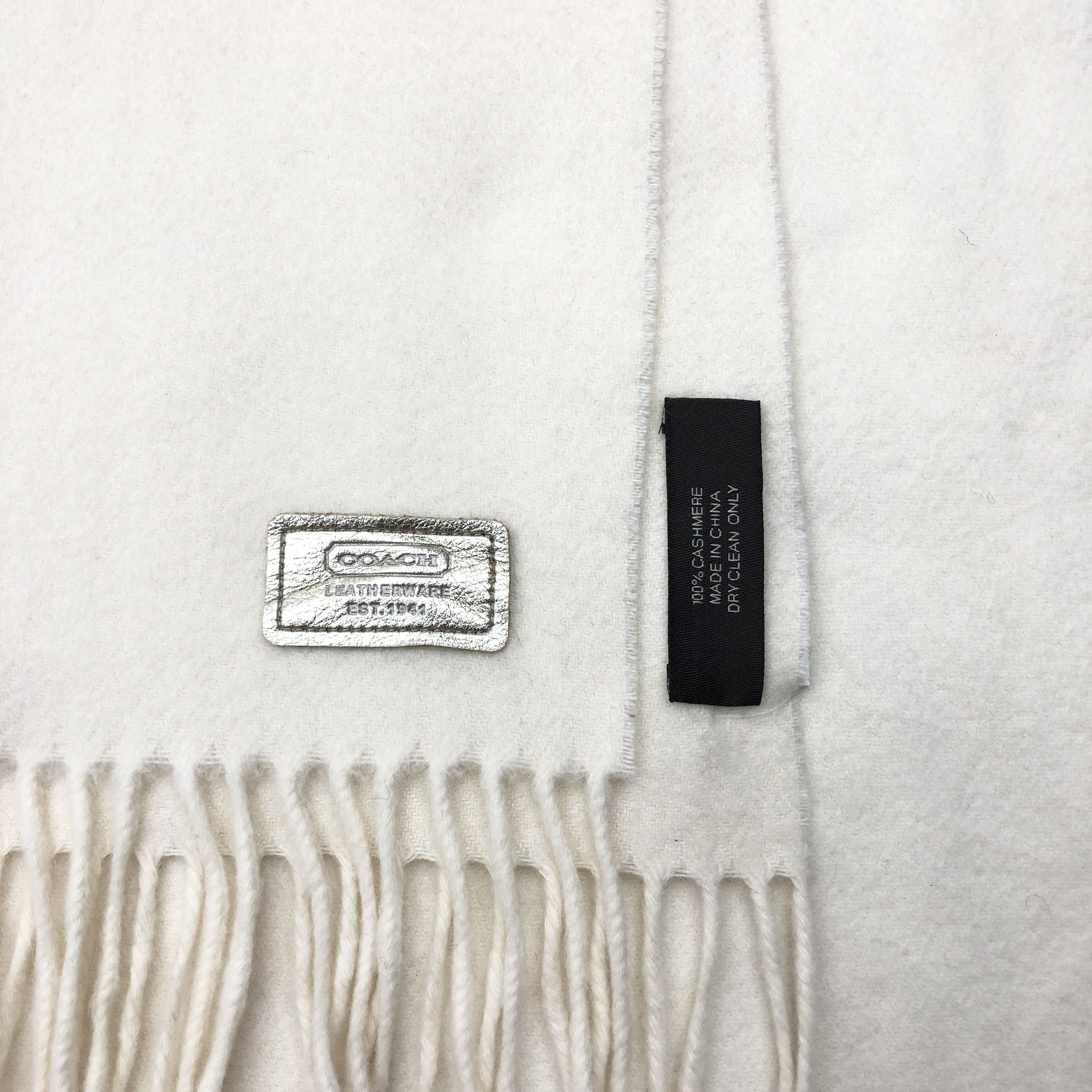 Coach × Vintage Vintage Coach Scarf Muffler Wool Cashmere Scarves Size ONE SIZE - 5 Thumbnail