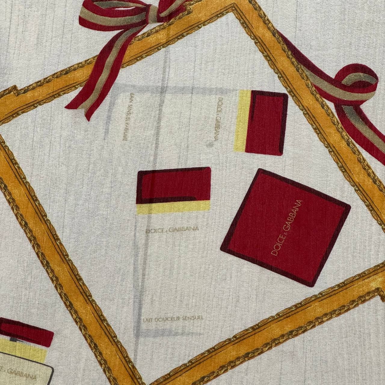 Dolce & Gabbana Vintage Dolce & Gabbana Parfums Silk Scarf Size ONE SIZE - 5 Thumbnail