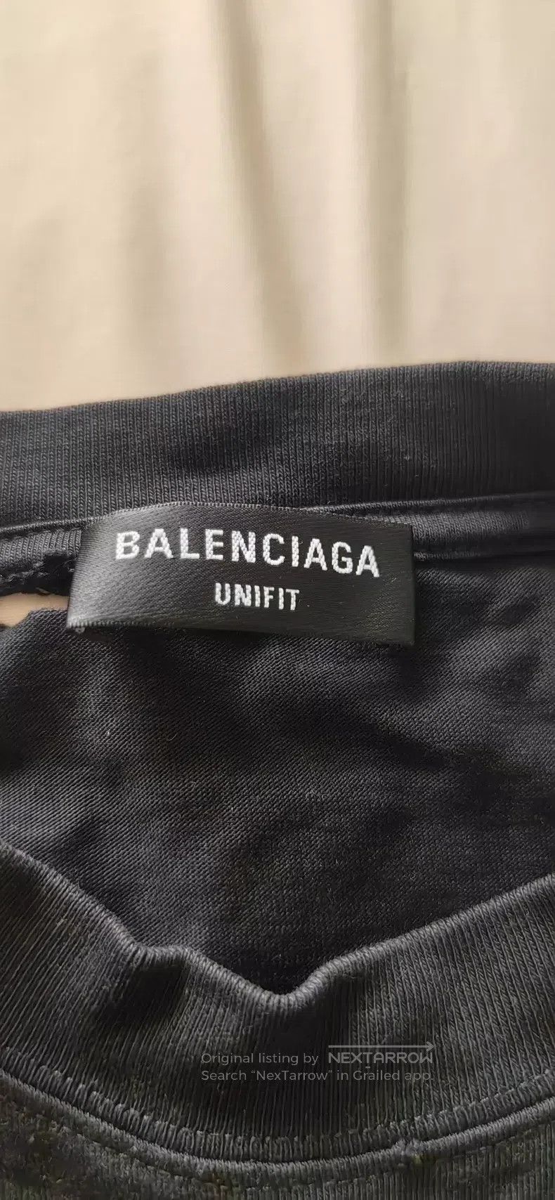 Balenciaga Balenciaga Letter Printed Pattern Hole Round Neck Short Sl Size US S / EU 44-46 / 1 - 3 Thumbnail