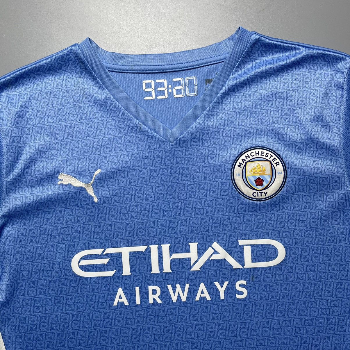 Puma MAN CITY PUMA 2021/2022 FOOTBALL HOME JERSEY #26 MAHREZ Size US XL / EU 56 / 4 - 4 Thumbnail