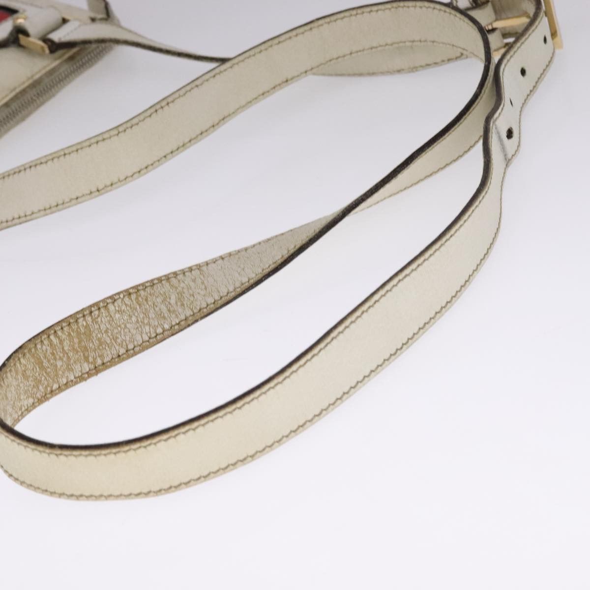 Gucci GUCCI GG Supreme Shoulder Bag Pvc White Red Gold Size ONE SIZE - 8 Thumbnail