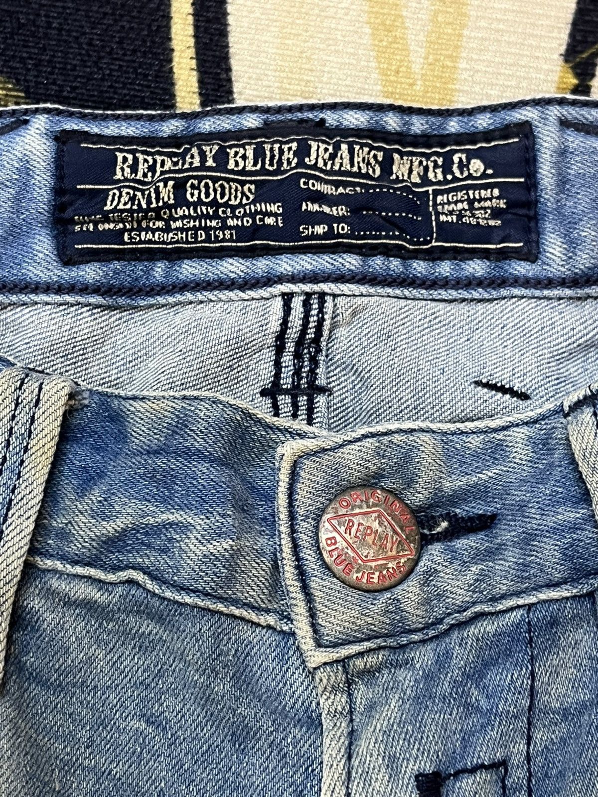 Replay Vintage Replay JETQ Mudwash Faded Denim Size US 29 - 10 Thumbnail