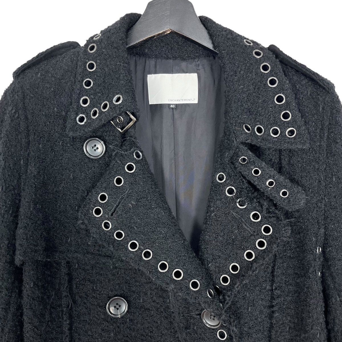 Enchantment × Japanese Brand Japanese Brand Enchantment Wool Stretch Gothic Women Coat Size S / US 4 / IT 40 - 7 Thumbnail