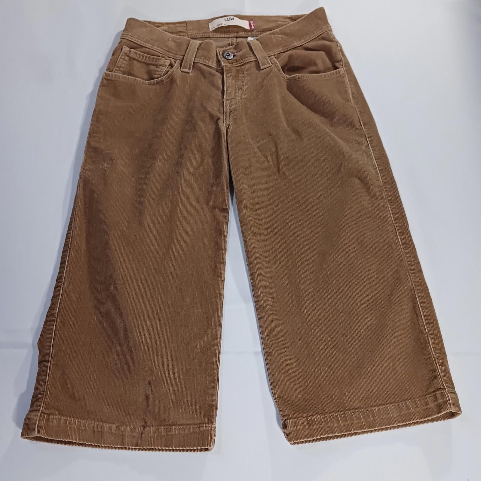 Levi's Levis 542 Low Corduroy Pants Women 6 (30×19) Brown Capri Y2K Size 28" / US 6 / IT 42 - 12 Thumbnail