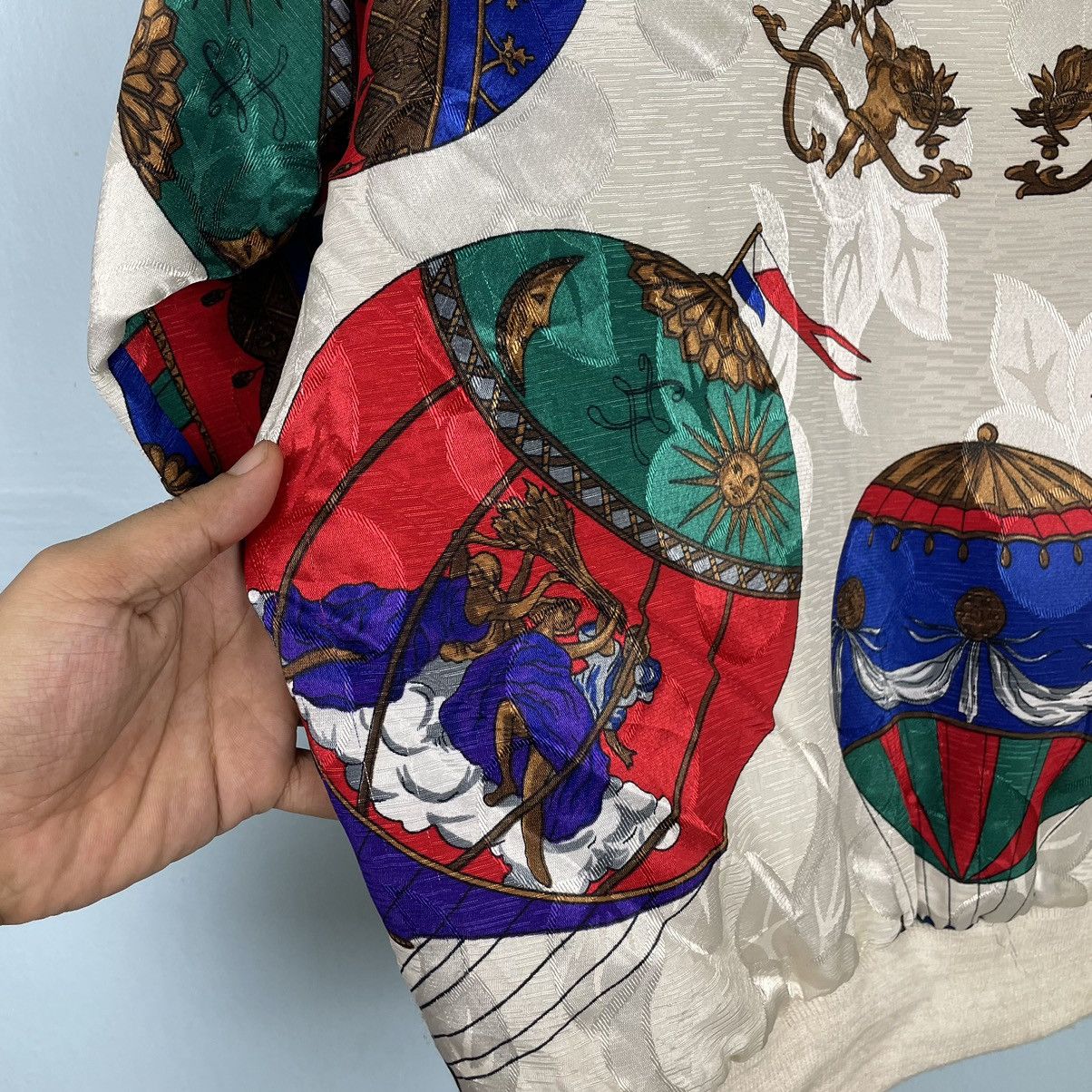 Japanese Brand Vintage 90s Baroque Sensation Bomber Jacket Size ONE SIZE - 16 Thumbnail
