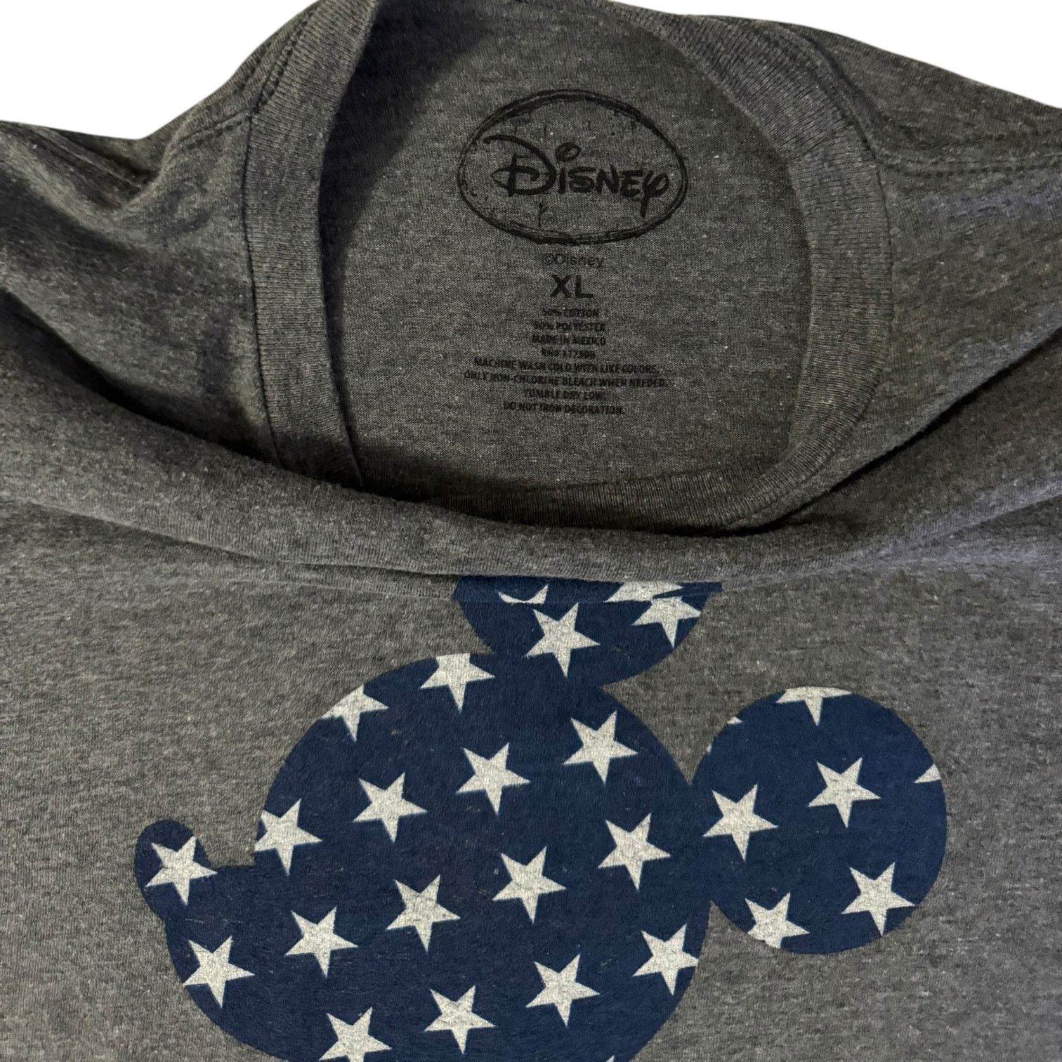 Disney Disney American Flag Mickey Mouse Dark Gray T Shirt XL Size US XL / EU 56 / 4 - 2 Thumbnail