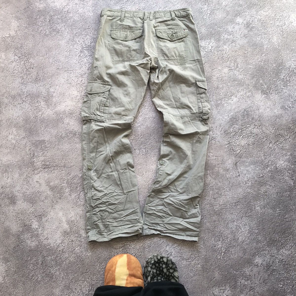 Vintage Vintage 90s Baggy Cargo Pants Distressed Parachute Streetwea Size 30" / US 8 / IT 44 - 6 Thumbnail