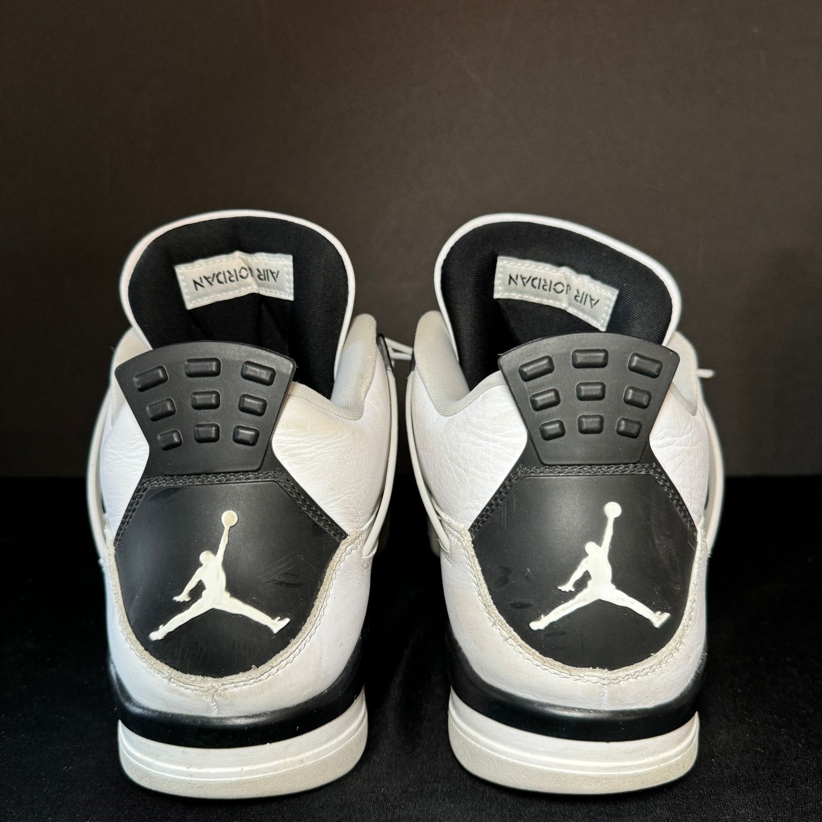 Jordan Brand × Nike Size 11.5 Nike Air Jordan 4 Retro Military Black Men's Shoes Size US 11.5 / EU 44-45 - 6 Thumbnail