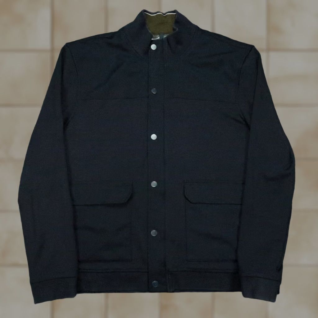 Ted Baker Ted Baker Jacket Mens XL Blue Full Zip Snap Stretch Pockets Bomber Coat Brevity? Size US XL / EU 56 / 4 - 1 Thumbnail