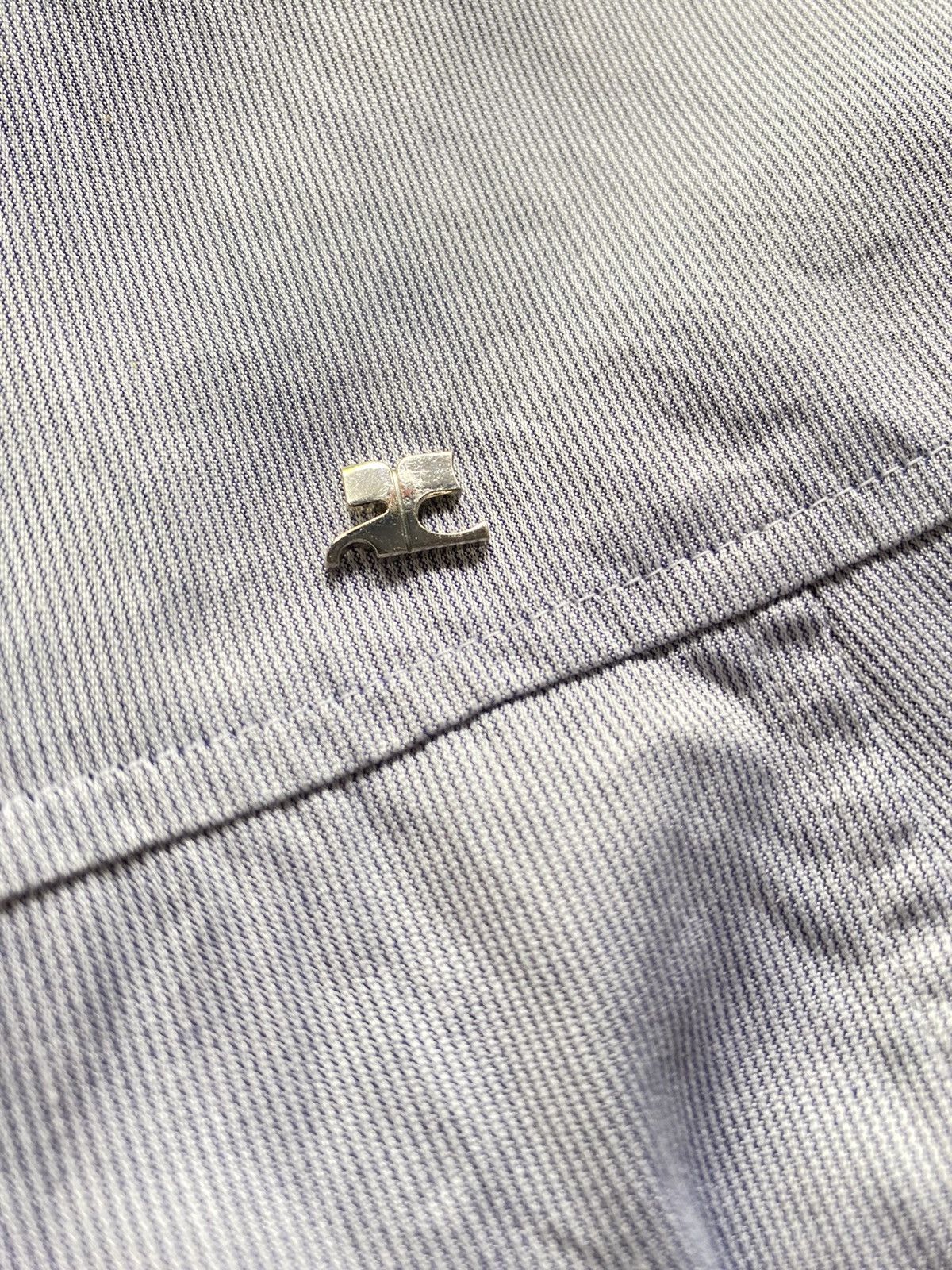 Courreges Courrèges Classic Light Blue Collared Shirt Size S / US 4 / IT 40 - 7 Thumbnail