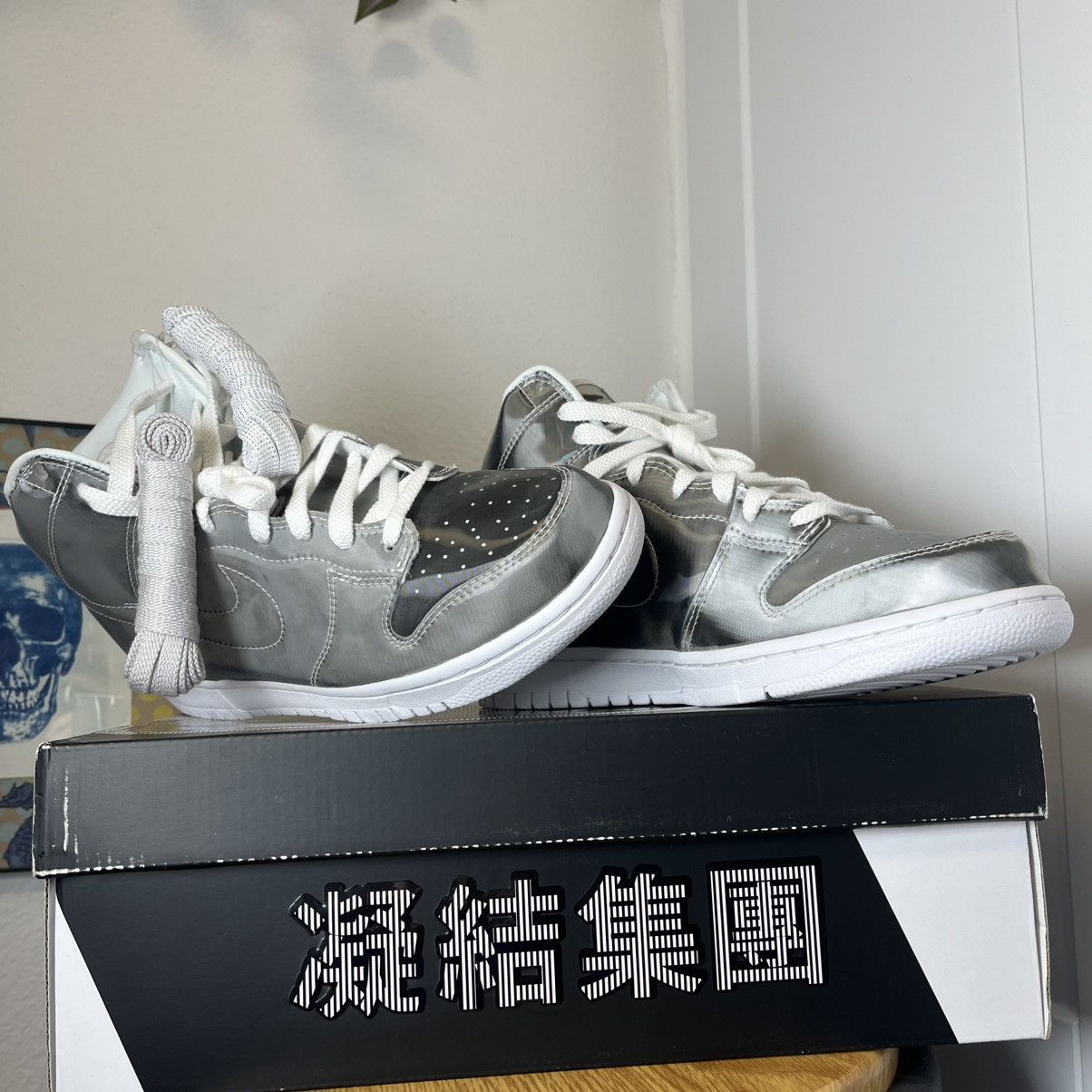 CLOT × Nike •DS• CLOT X NIKE DUNK HIGH “FLUX” • 8M / 9.5W with 1 Card!! Size US 8 / EU 41 - 3 Thumbnail