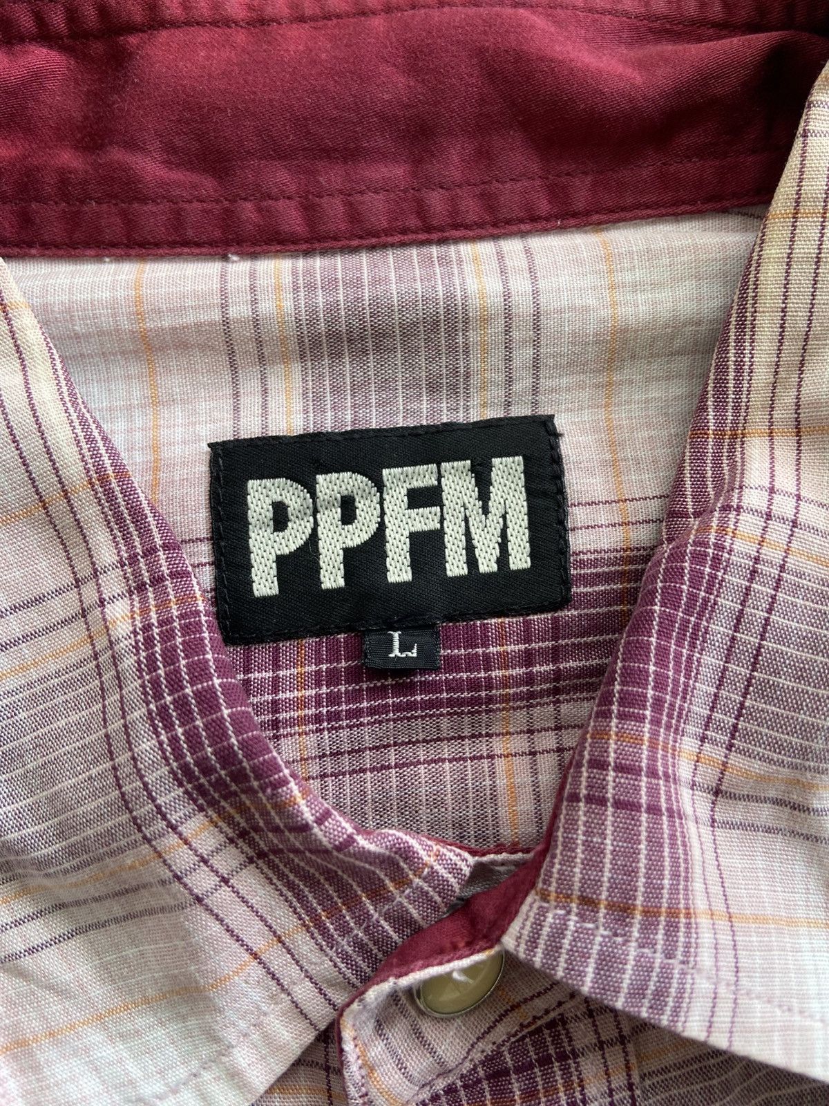 Hysteric Glamour 2000s PPFM - Western Style Plaid Snap Button Shirt Size US L / EU 52-54 / 3 - 4 Thumbnail