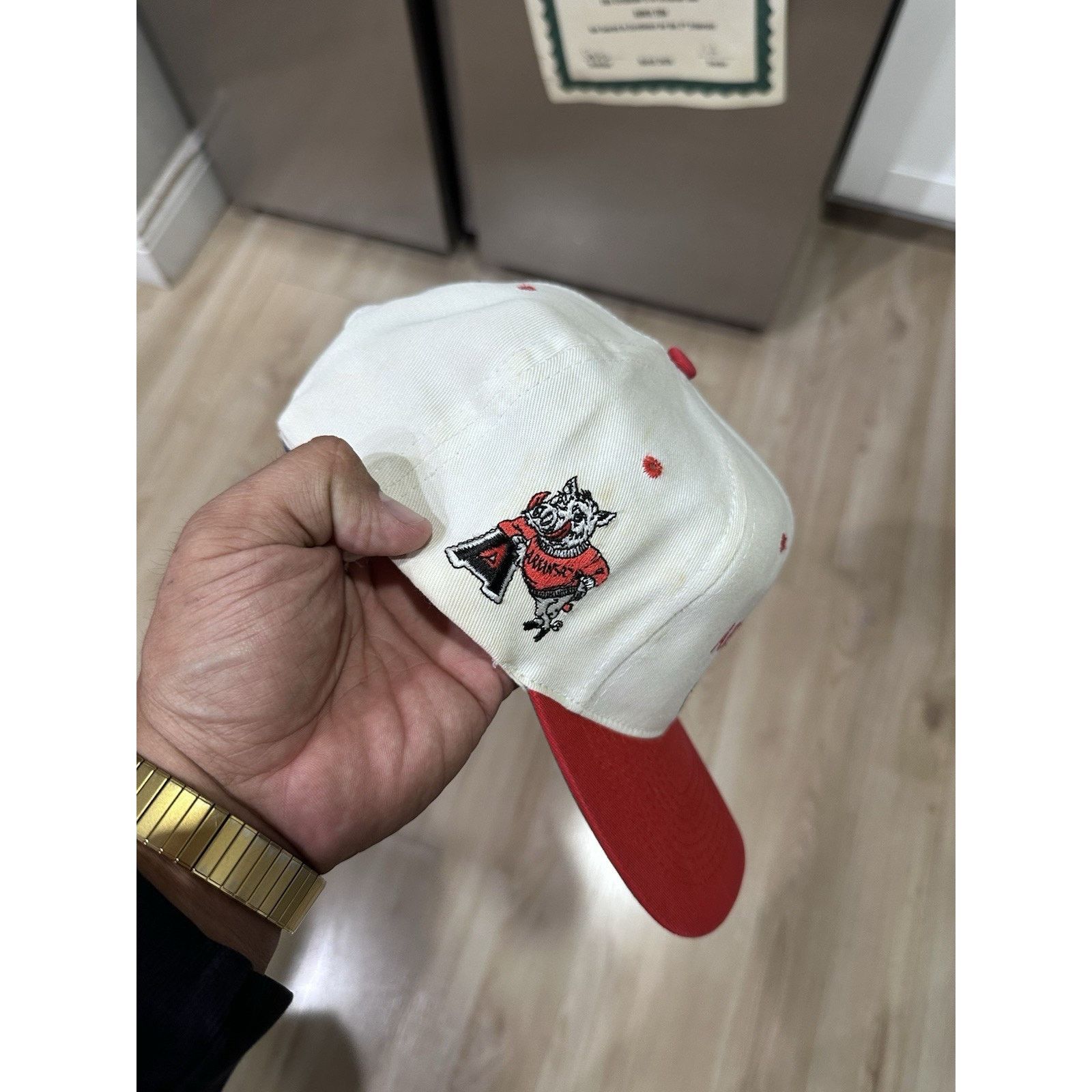 & Other Stories Vintage Arkansas Razorbacks SnapBack Hat Headstart Size ONE SIZE - 2 Thumbnail