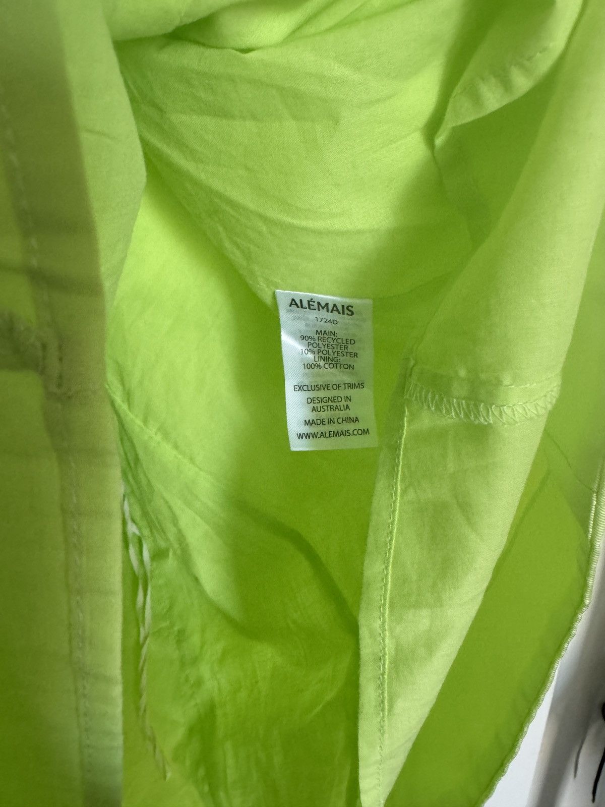 ALEMAIS Alemais Suzi Off Shoulder Mini Dress Size 2 in Chartreuse Size XS / US 0-2 / IT 36-38 - 10 Thumbnail