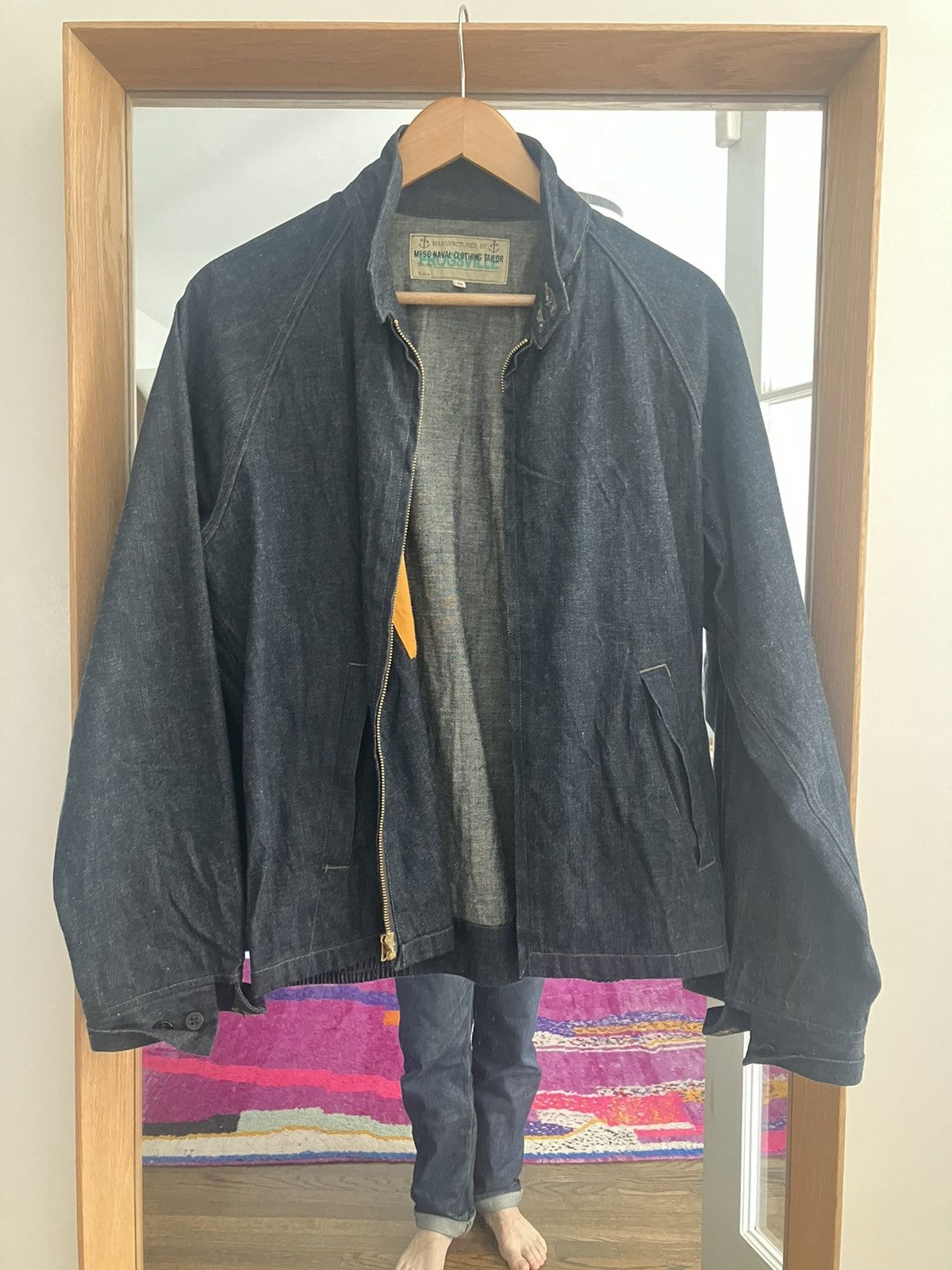 image of Mister Freedom Frogsville Jacket -38 Never Worn.. Denim in Navy, Men's (Size 2XS)