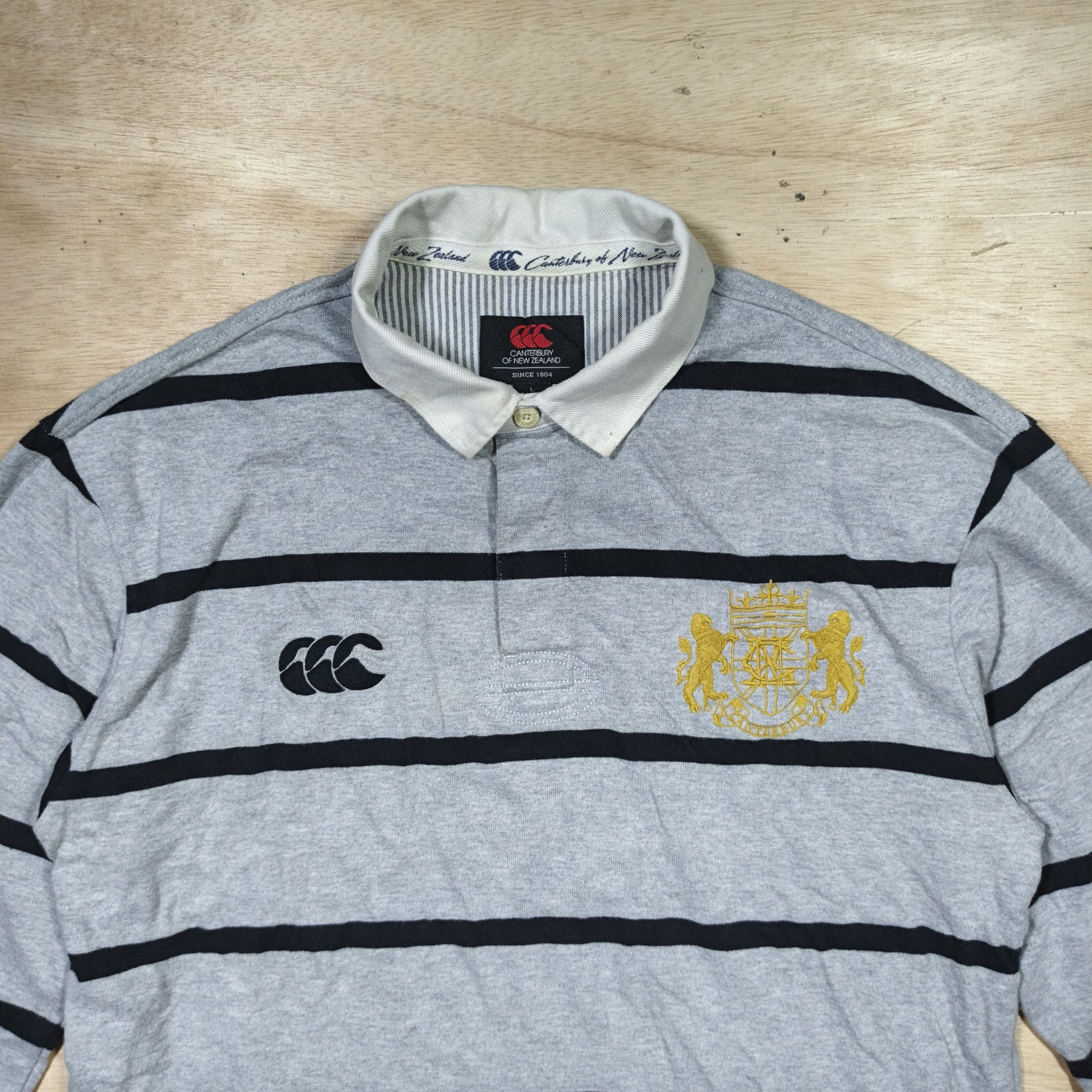 Canterbury of New Zealand Canterbury of New Zealand Striped Longsleeve Rugby Polo Size US L / EU 52-54 / 3 - 2 Thumbnail