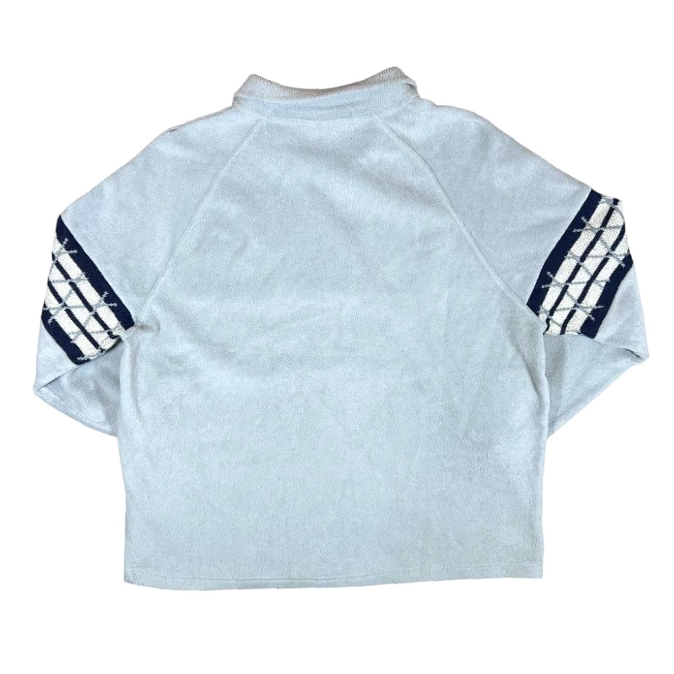 Vintage Vintage ACTIVE SWISS DESIGN Snowflake Panel 1/2 Zip Fleece Sweatshirt Large XL Blue Mens Sweatshirt 1/2 Zip Snowflake Panel Size US L / EU 52-54 / 3 - 2 Thumbnail