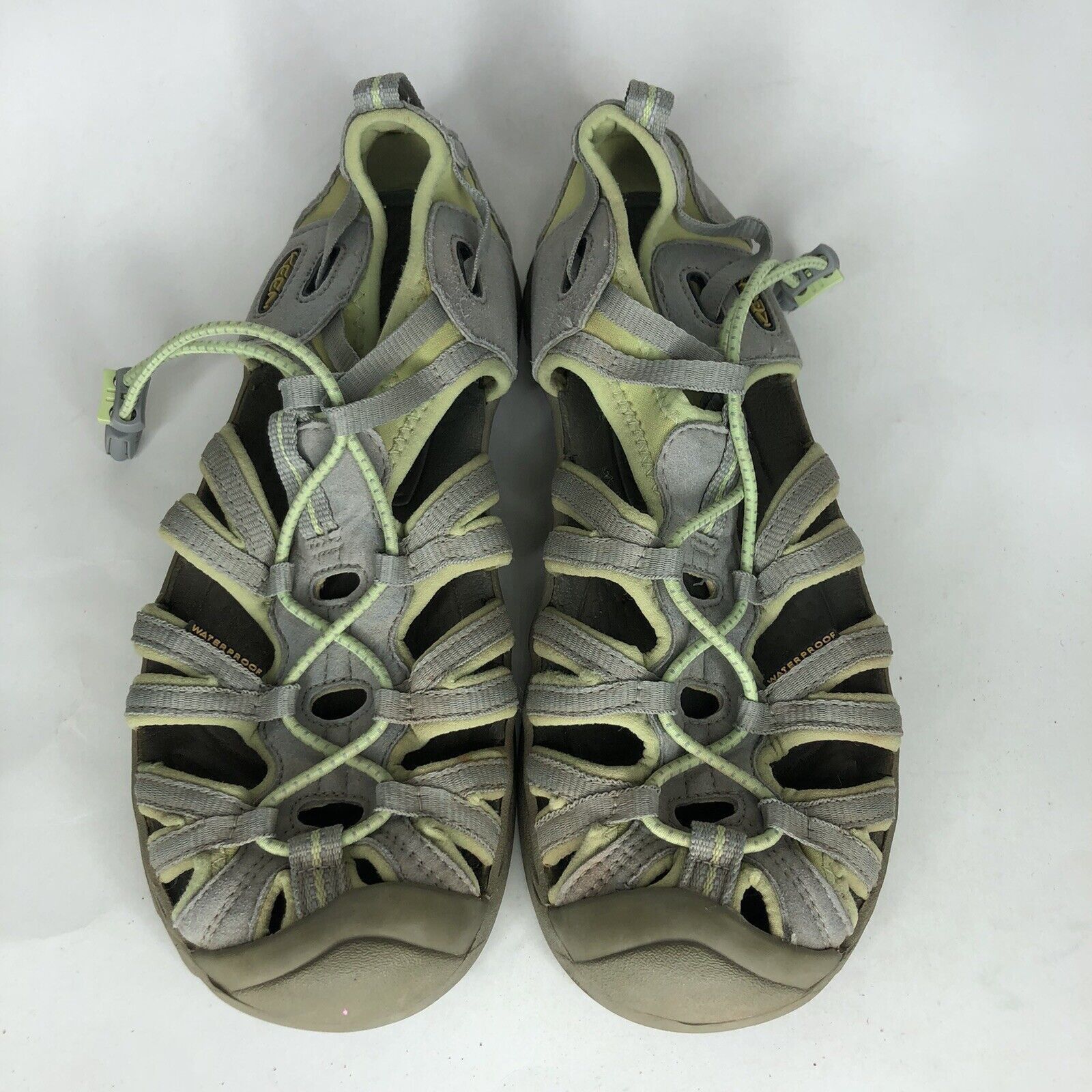 KEEN Keen Gray Green Textile Drawstring Sport Waterproof Sandals Size US 6 / EU 39 - 2 Thumbnail