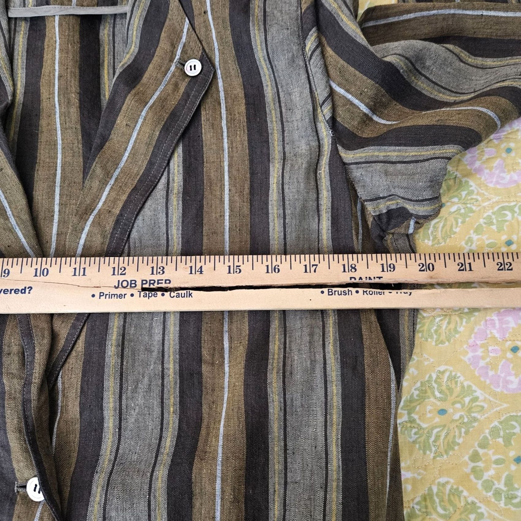 Vintage VINTAGE Hanai Yukiko Blazer Linen Button Long Sleeve Brown Womens M Size M / US 6-8 / IT 42-44 - 6 Thumbnail