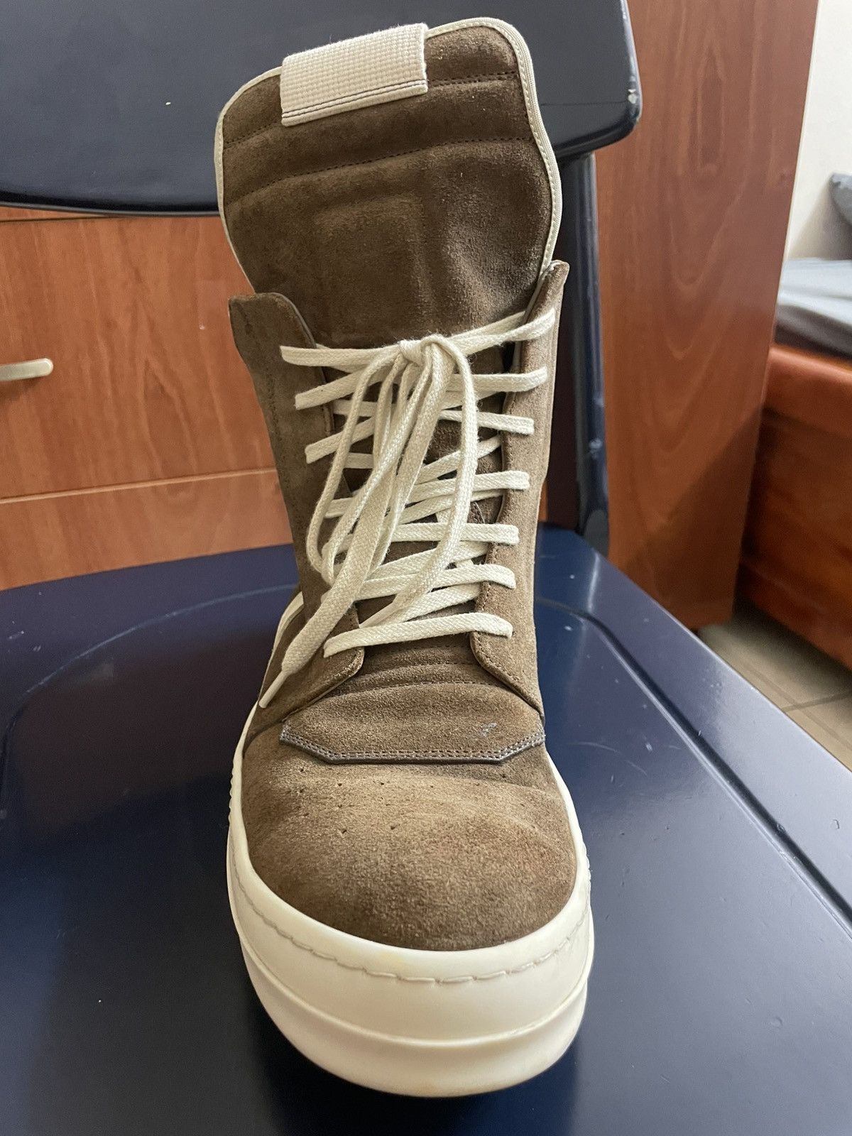 Rick Owens SS19 Rick Owens geobasket in brown suede Size US 8.5 / EU 41-42 - 7 Thumbnail