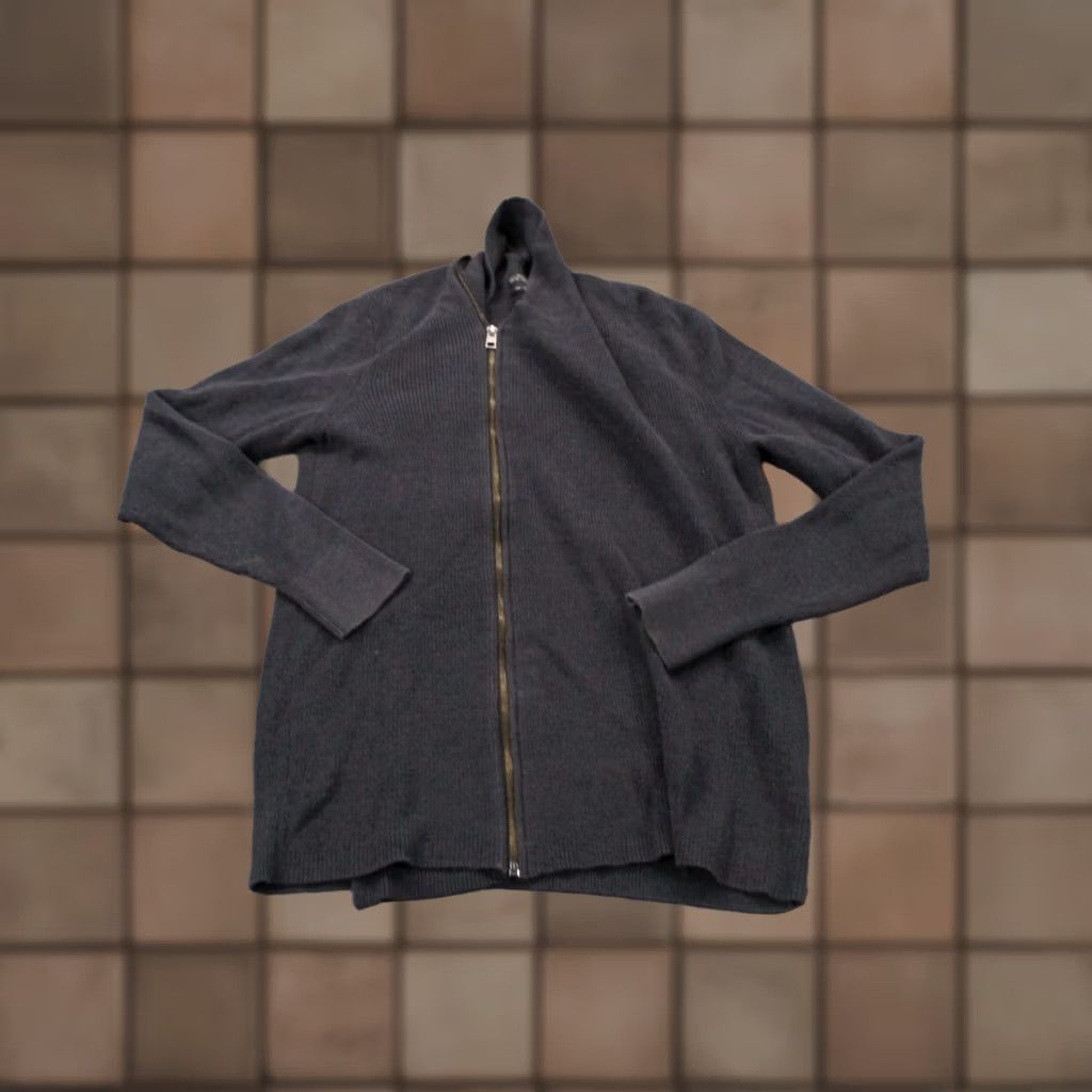 Allsaints Allsaints Black Zip Sweater Jacket Women S Casual Ribbed Size S / US 4 / IT 40 - 1 Thumbnail