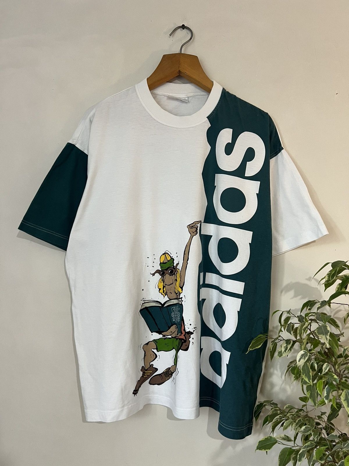 Pre-owned Adidas X Vintage Adidas T-shirt In White
