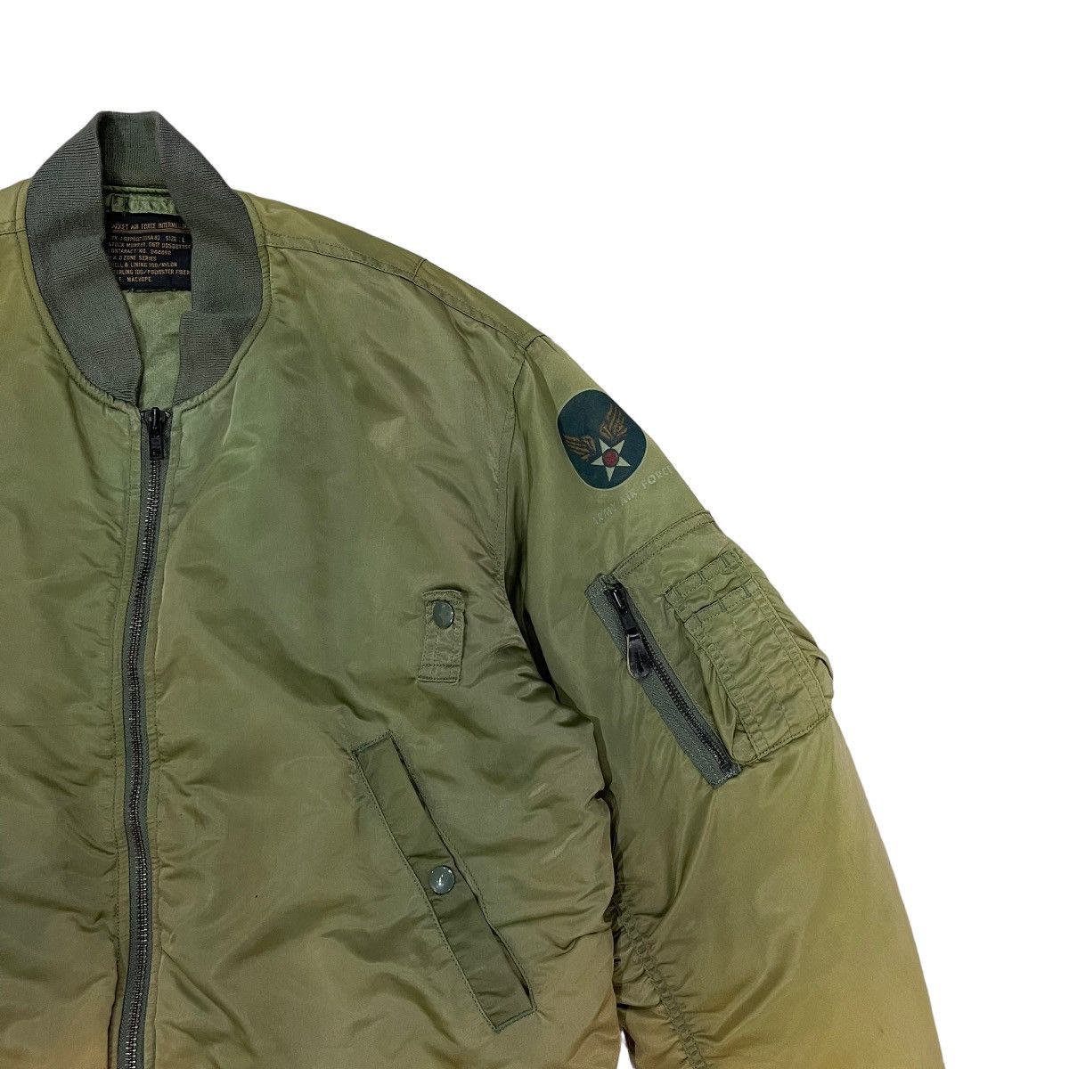 Japanese Brand Vintage Machope MA-1 Army Air Force Flight Bomber Jacket Size US M / EU 48-50 / 2 - 6 Thumbnail